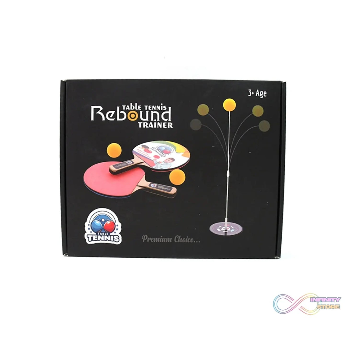 Portable Wiff Waff Rebound Table Tennis Trainer Set (1 Set) - infinityexculsivestore.com