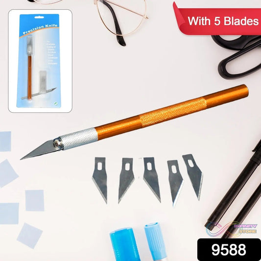 Precision Electronic Spices Hand Repair Cutting Knife with 5 Extra Sharp Blade (1 Set) - infinityexculsivestore.com