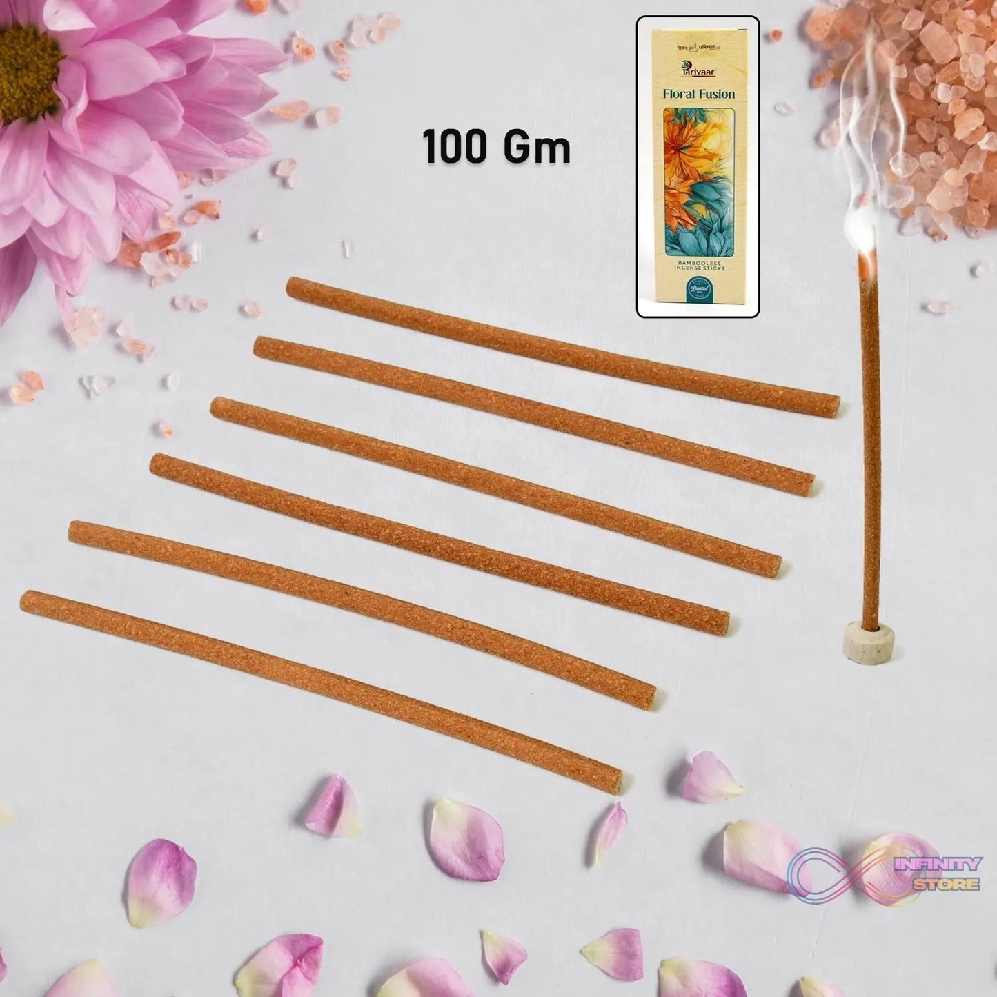 Premium Incense Sticks / Agarbatti (100 Gm / With Stand For Stick/ Mix Flavour) - infinityexculsivestore.com