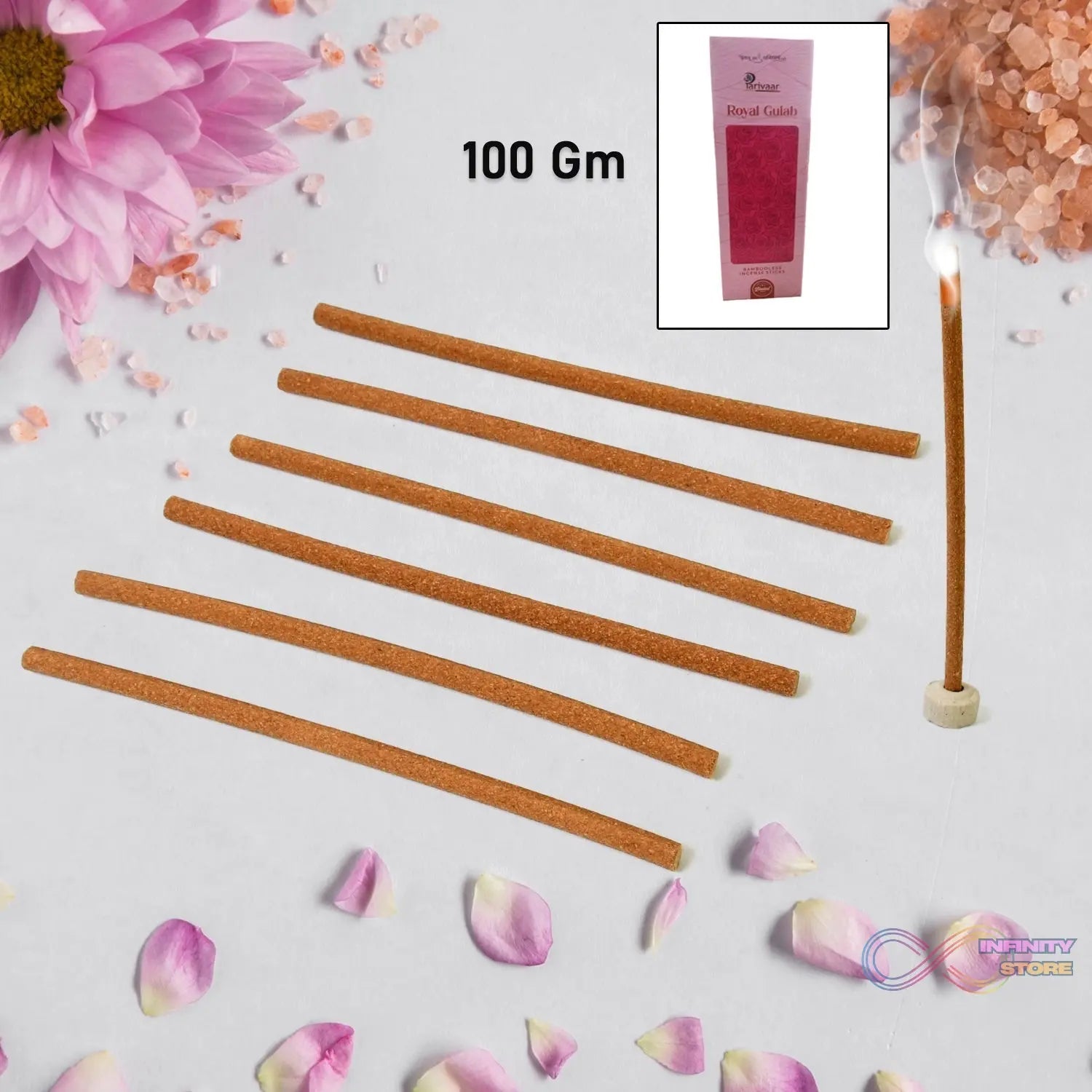 Premium Incense Sticks / Agarbatti (100 Gm / With Stand For Stick/ Mix Flavour) - infinityexculsivestore.com