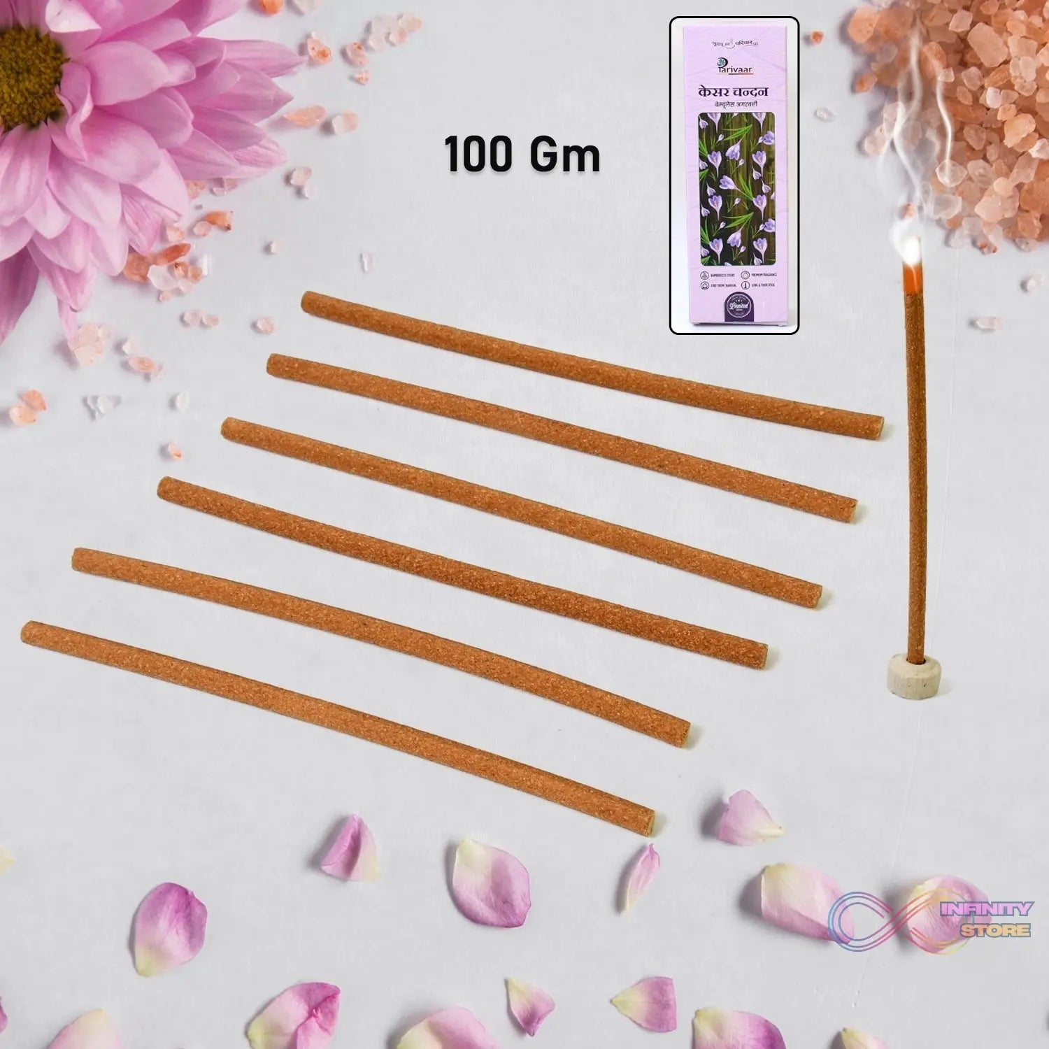 Premium Incense Sticks / Agarbatti (100 Gm / With Stand For Stick/ Mix Flavour) - infinityexculsivestore.com