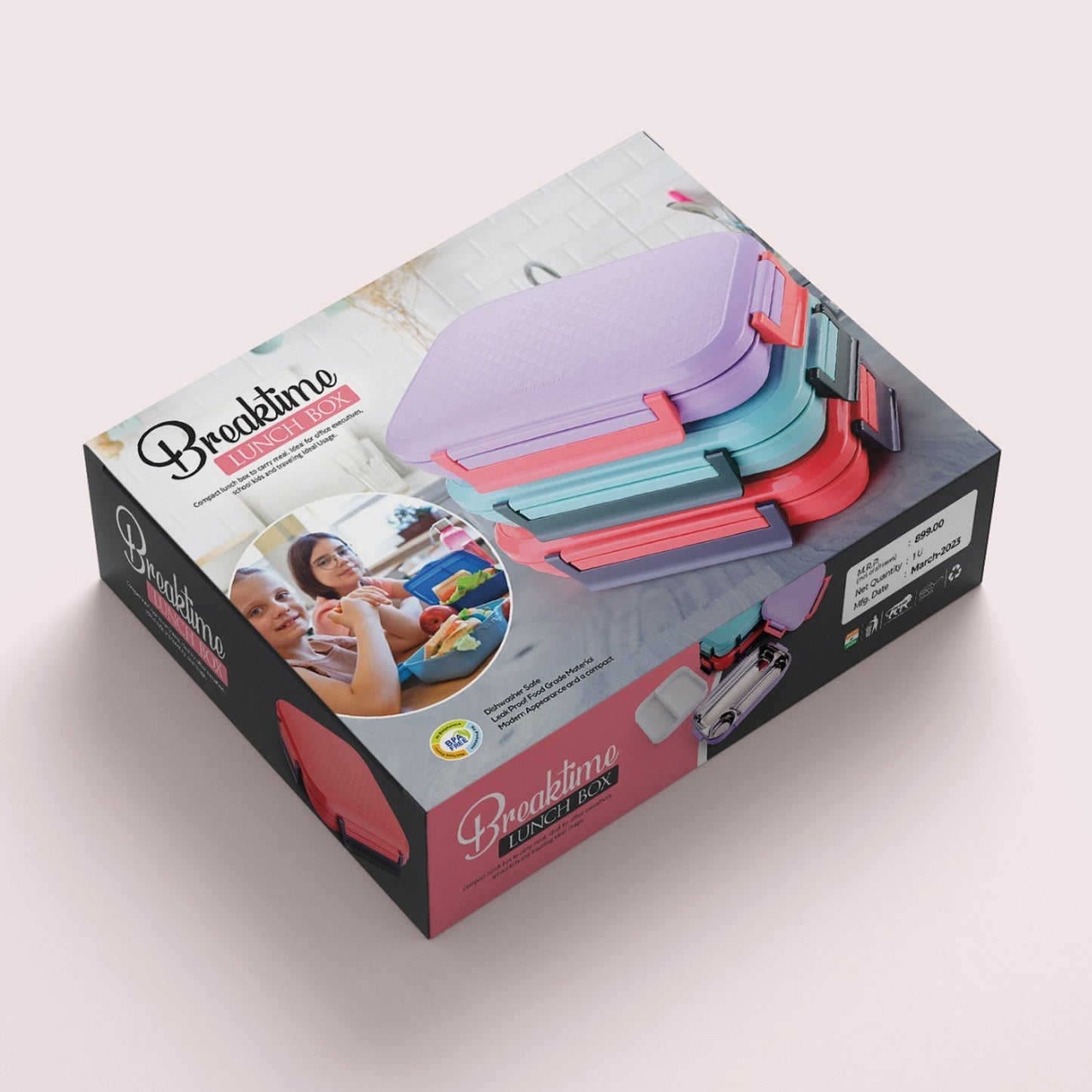 Premium Multi - Compartment Steel Lunch Box for Office, School & Travel - infinityexculsivestore.com