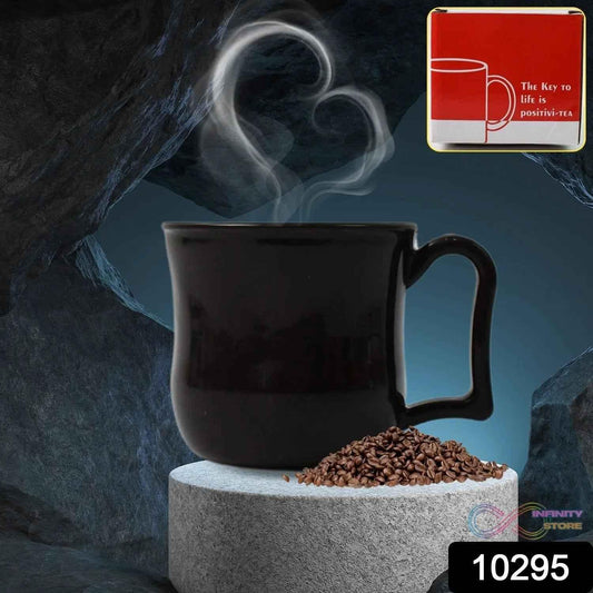 Premium Plastic Coffee / Tea Cups / Mug with Handle (1 Pc / With Color Box / Black) - infinityexculsivestore.com