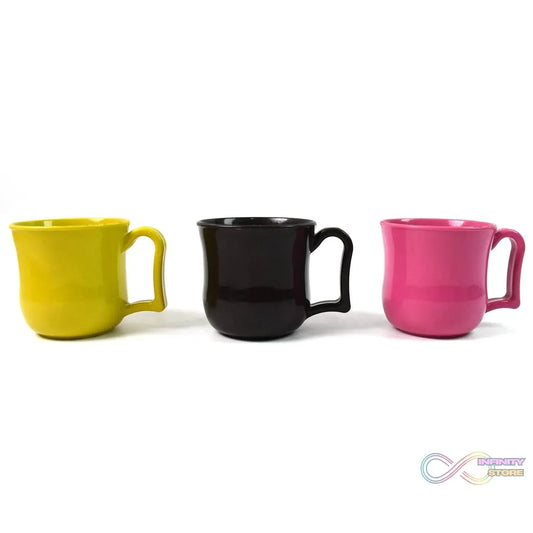 Premium Plastic Coffee / Tea Cups / Mug with Handle (1 Pc / With Color Box / Mix Color) - infinityexculsivestore.com