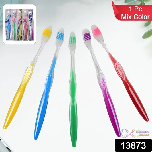 Premium Plastic Toothbrush (1 Pc / Mix Color) - infinityexculsivestore.com