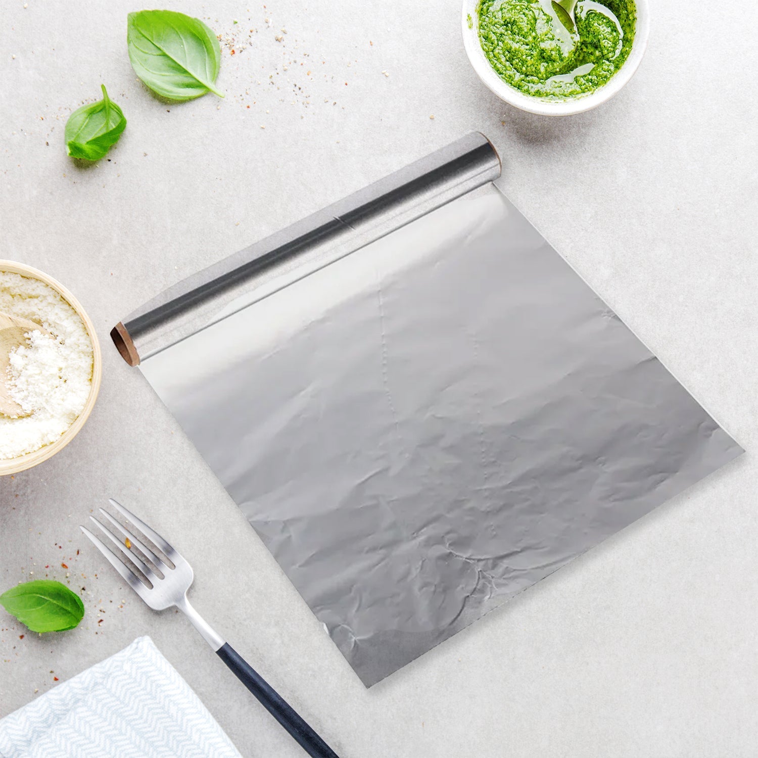 Premium Quality Food Grade Aluminum Foil Roll Heavy Duty Non Stick Thick Aluminum Foil Sheet Baking Grilling Tool 72Mtr (1Pc) - infinityexculsivestore.com