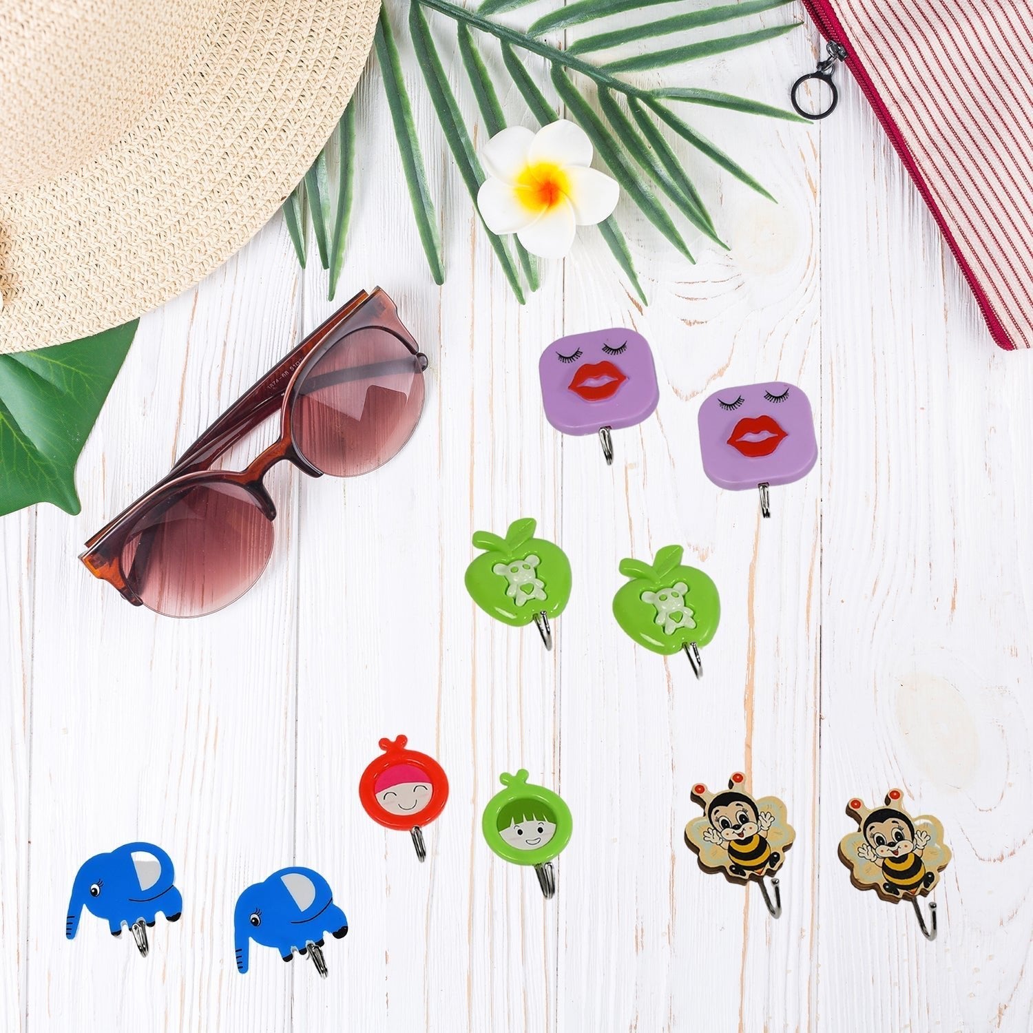 Premium Strong Adhesive Wall Hooks Set of 10 - infinityexculsivestore.com