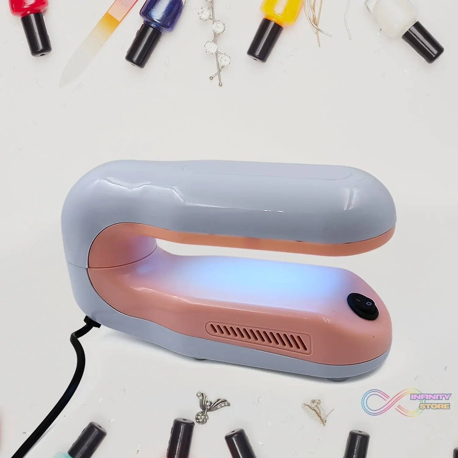 Professional Nail Art Nails Gel UV Lamp, Support 360 - Degree Rotation (1 Pc) - infinityexculsivestore.com