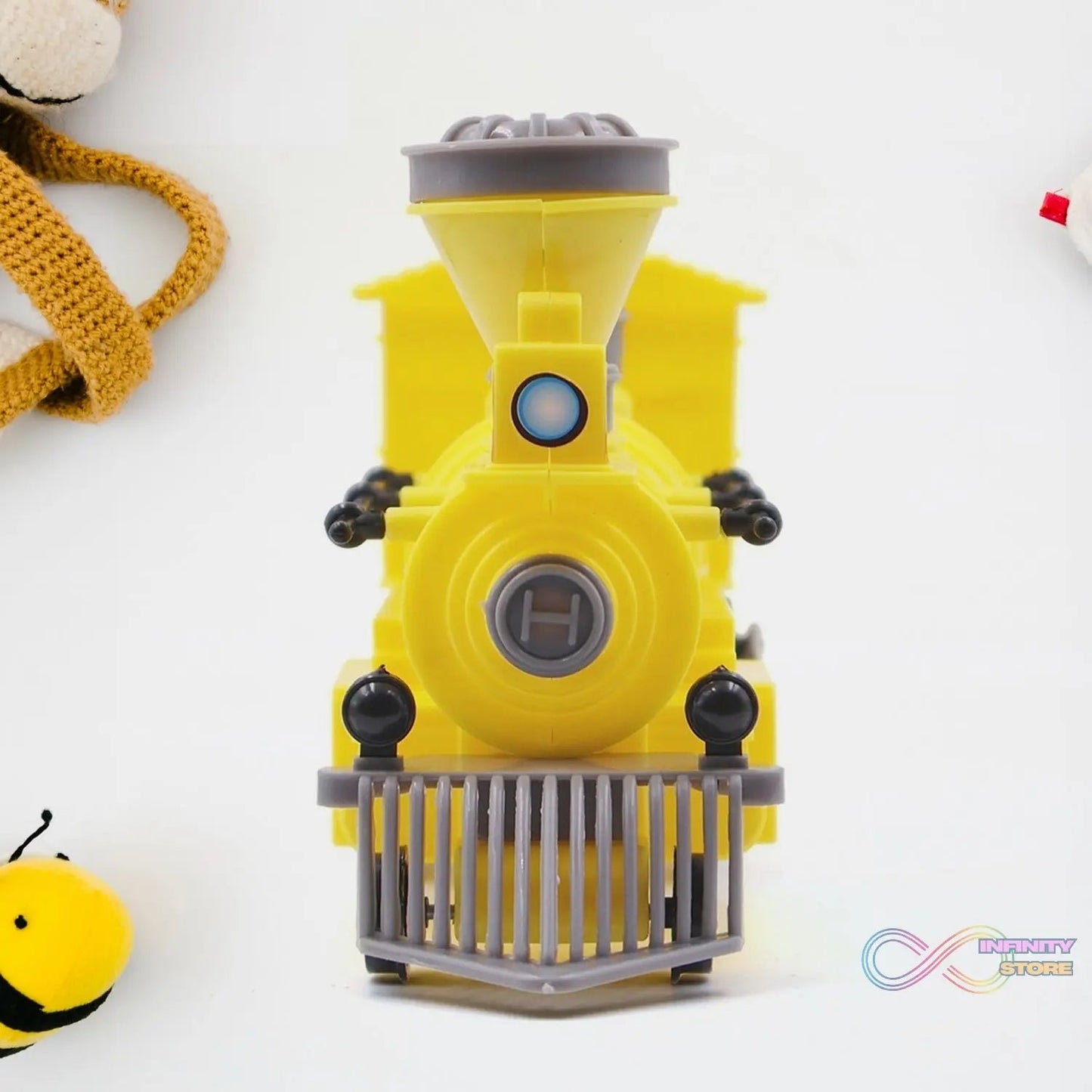 Pull and Go Train with Light Plastic String Pull Back Train (1 Pc / Mix Color) - infinityexculsivestore.com