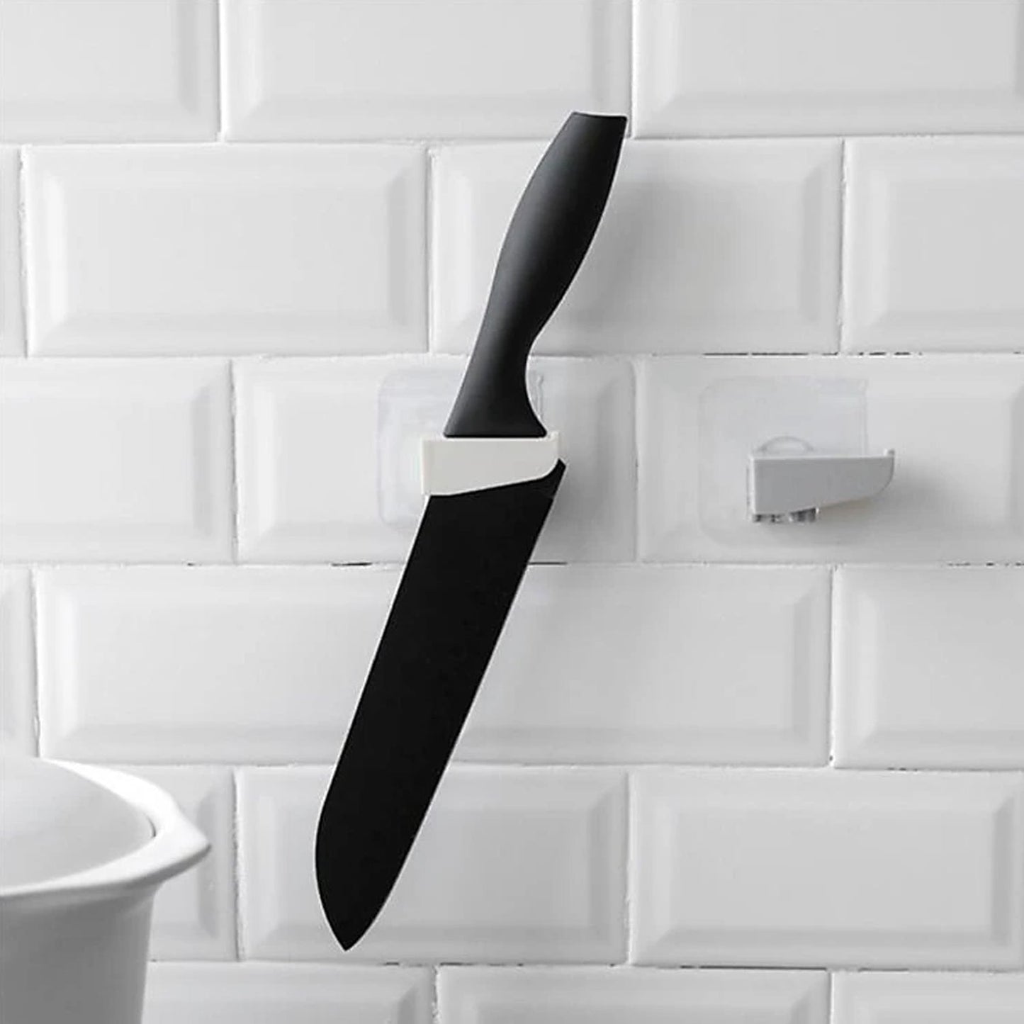 Punch - free Wall Hanging Knife Holder / Stand, Knife Holder Kitchen Supplies Tool Holder Insert Knife Shelf Storage Rack (1 pc ) - infinityexculsivestore.com