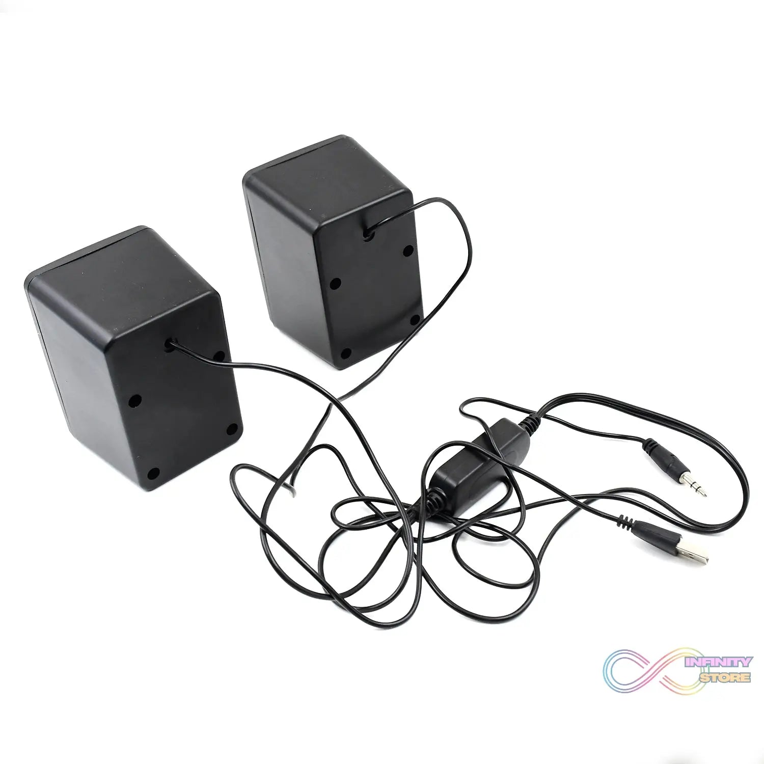 RGB Desktop Speakers, Plug, and Play USB Powered Speaker (2 Pc Set) - infinityexculsivestore.com