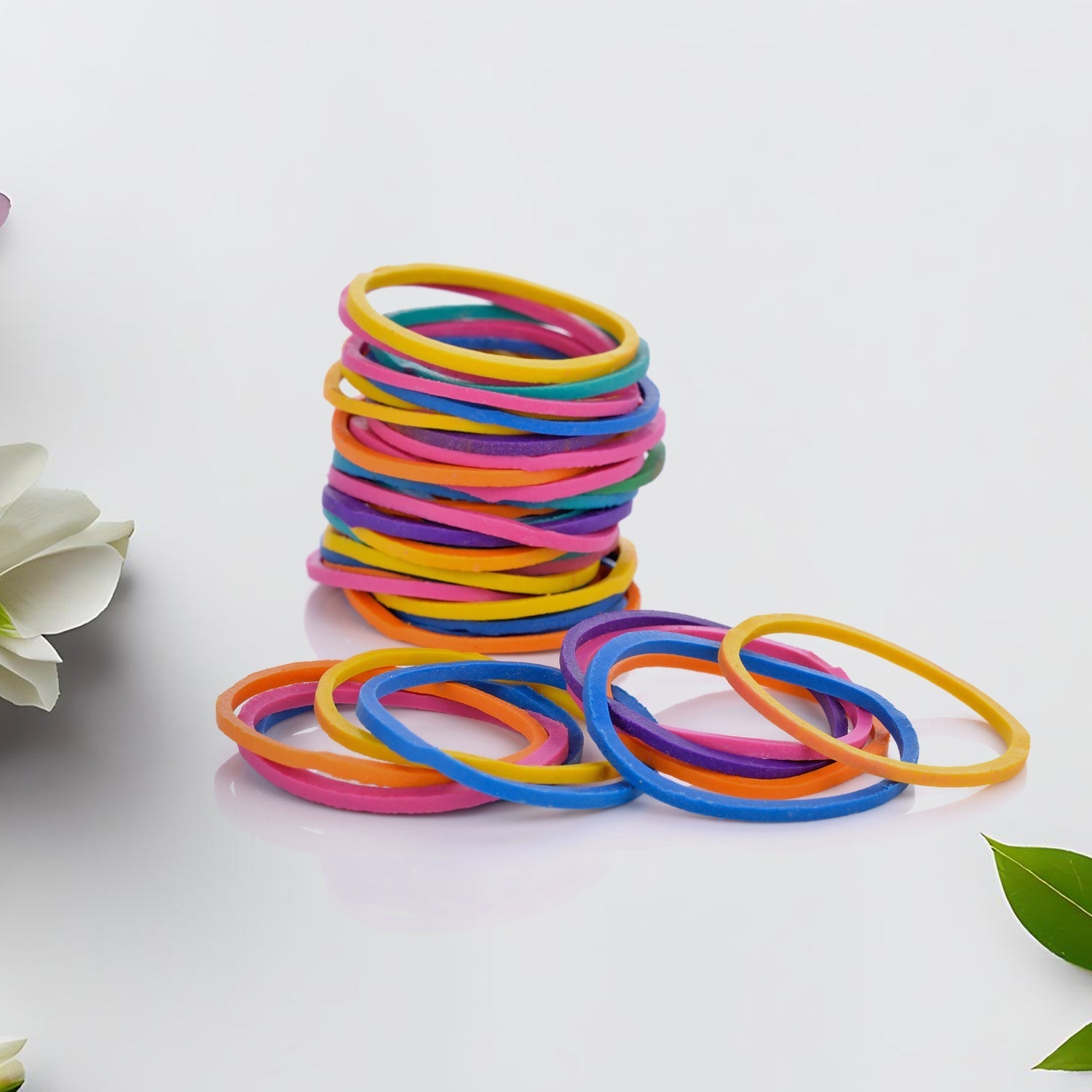RUBBER BAND FOR OFFICE/HOME AND KITCHEN ACCESSORIES ITEM PRODUCTS, ELASTIC RUBBER BANDS, FLEXIBLE REUSABLE NYLON ELASTIC UNBREAKABLE, FOR STATIONERY, SCHOOL MULTICOLOR - infinityexculsivestore.com