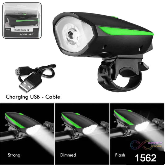 Rechargeable Bicycle LED Bright Light (1 Pc) - infinityexculsivestore.com