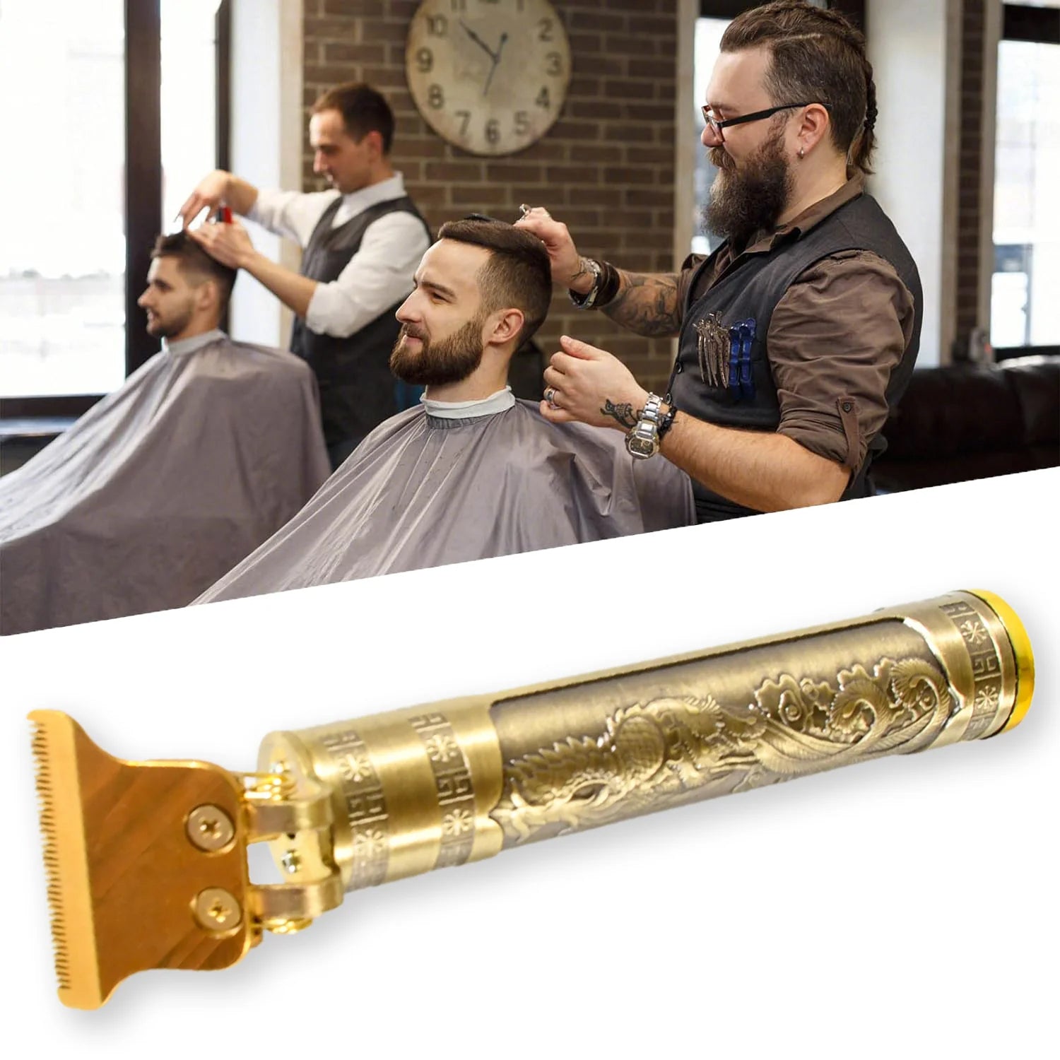 Rechargeable Electric Hair Clippers for Men Cordless Hair Trimmer Haircut Grooming Kit - infinityexculsivestore.com