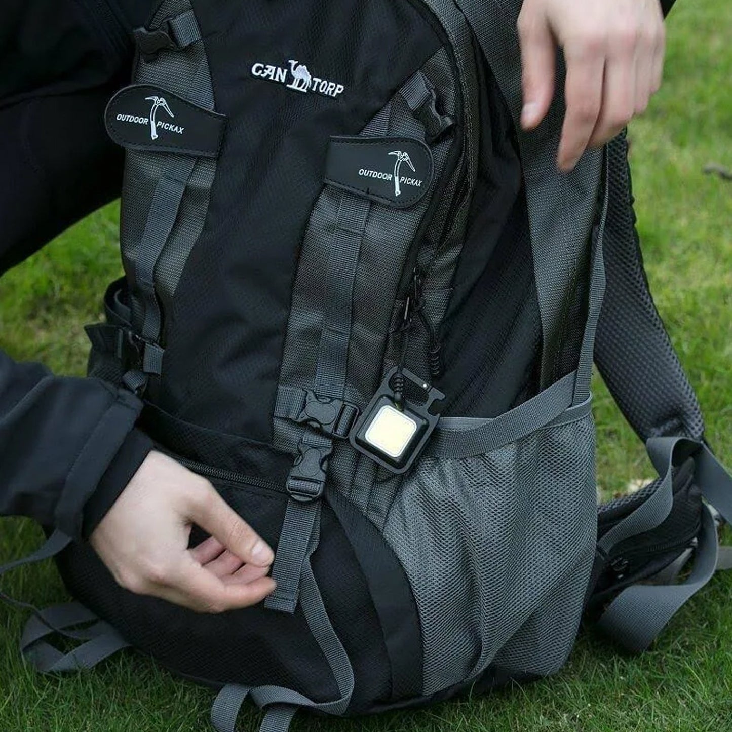 Rechargeable Keychain Mini Flashlight with 4 Light Modes,Ultralight Portable Pocket Light with Folding Bracket Bottle Opener and Magnet Base for Camping Walking - infinityexculsivestore.com