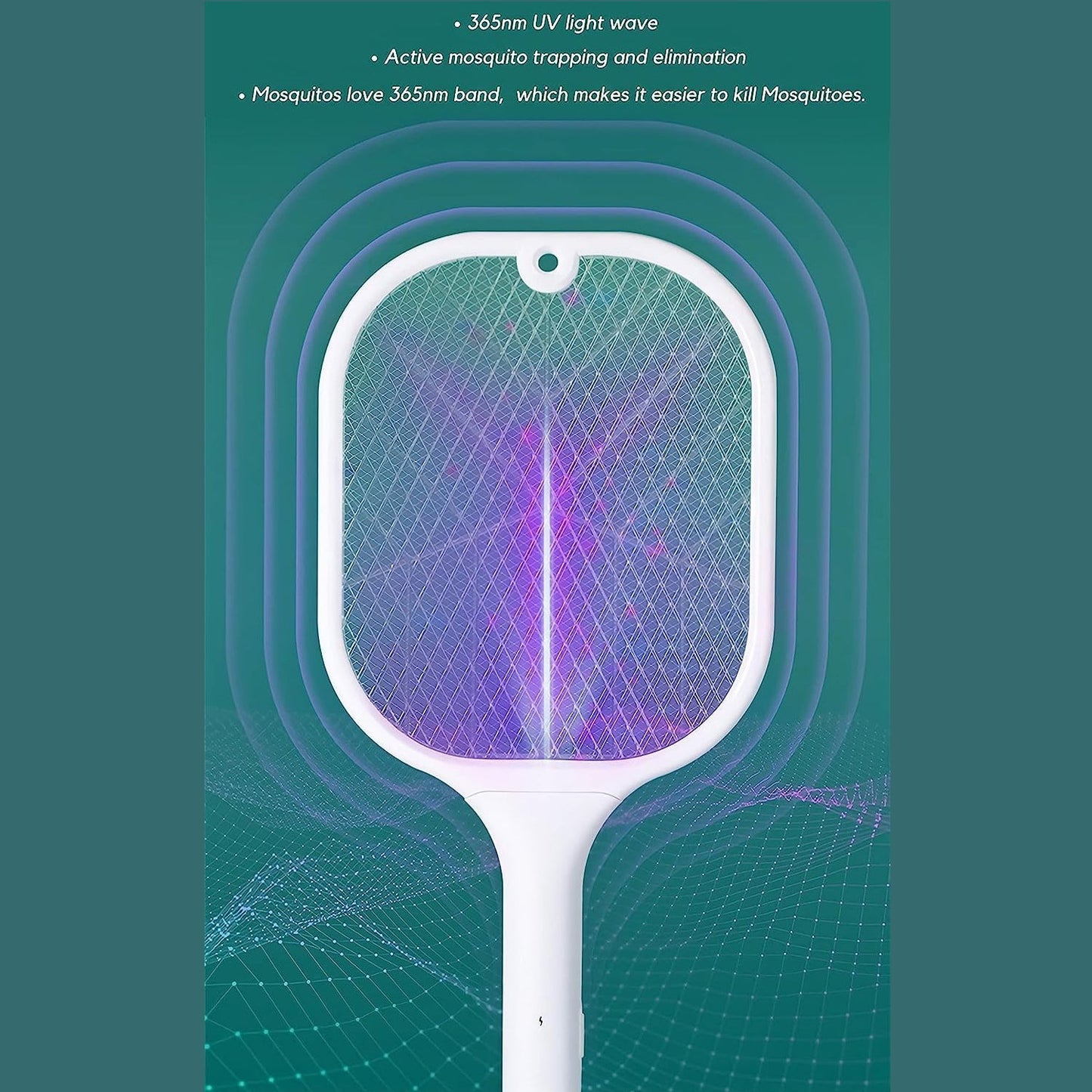 Rechargeable Mosquito Killer Racket with UV Light & USB Charging Base - infinityexculsivestore.com