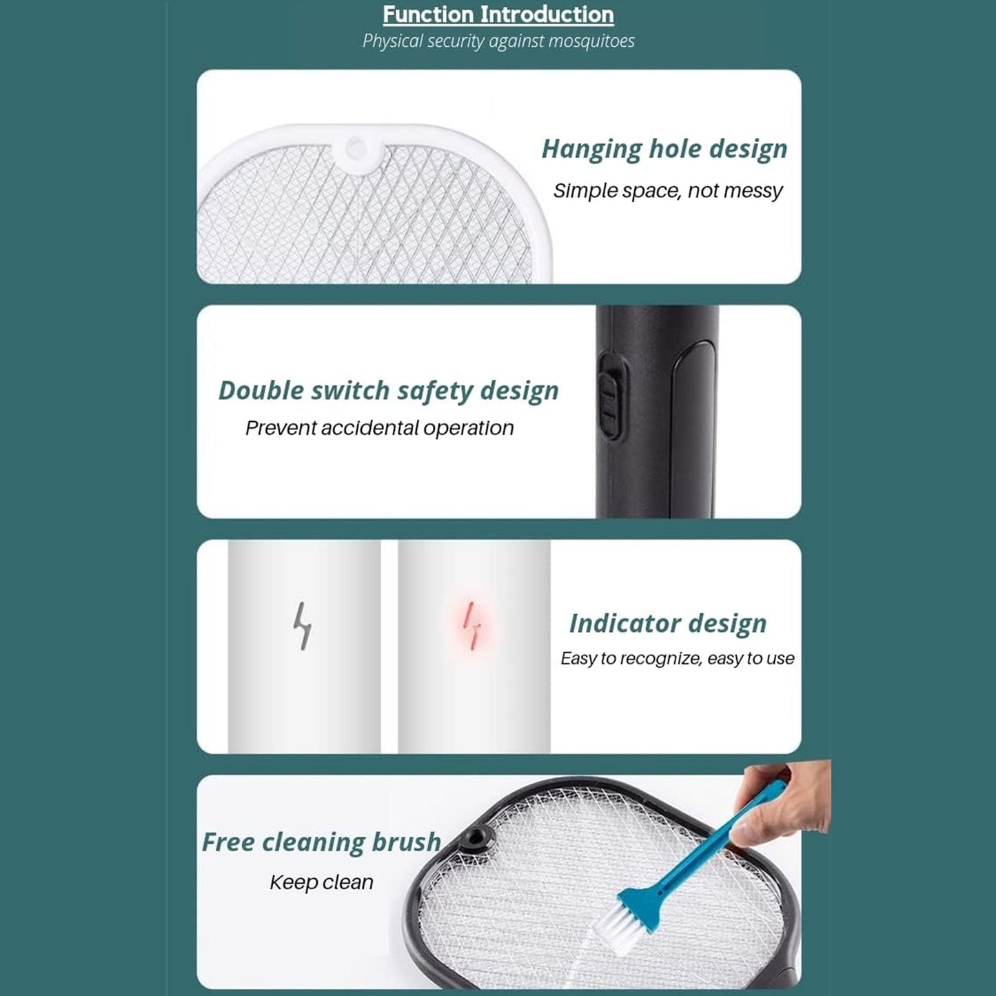 Rechargeable Mosquito Killer Racket with UV Light & USB Charging Base - infinityexculsivestore.com