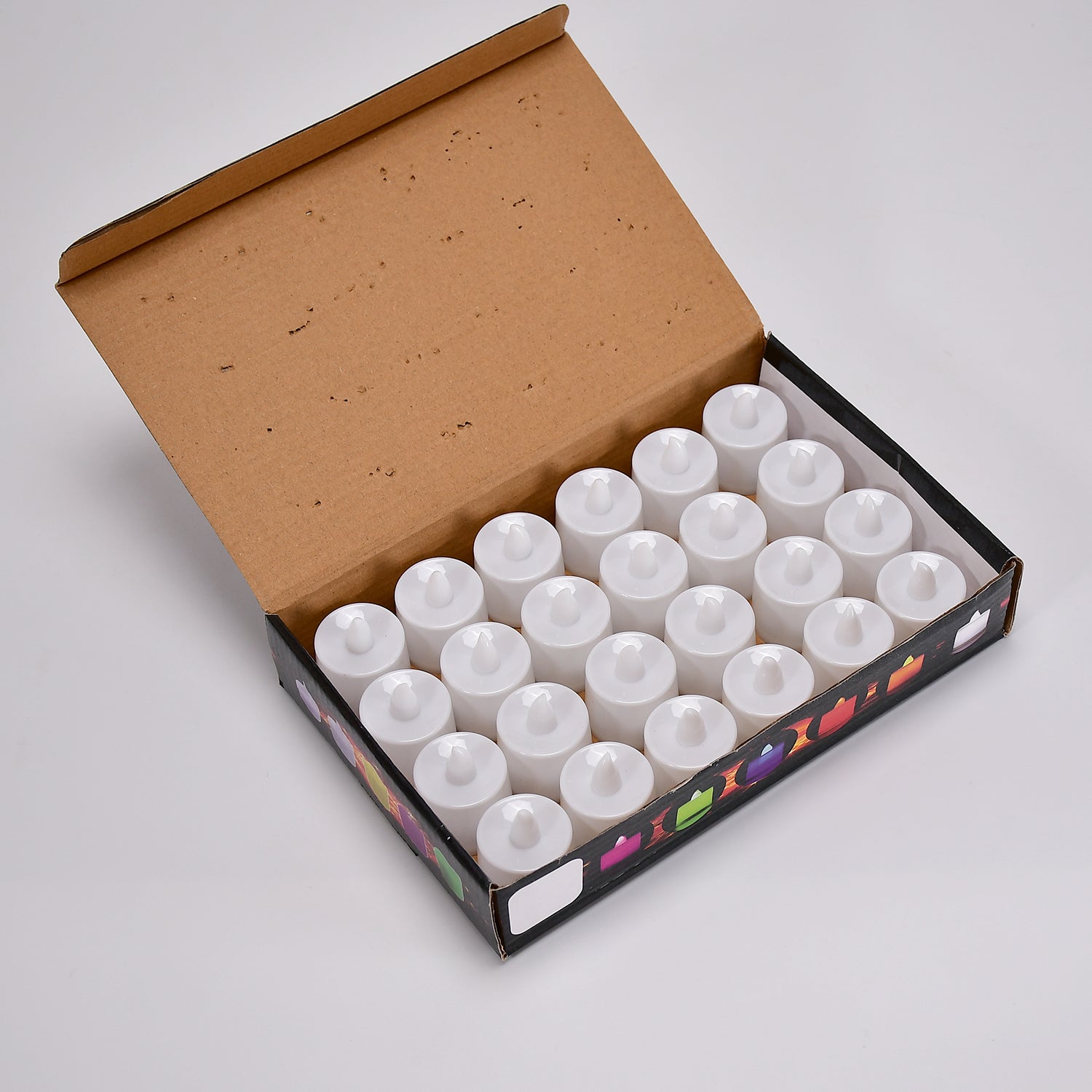 Red Flameless LED Tealights, Smokeless Plastic Decorative Candles - Led Tea Light Candle For Home Decoration (Pack Of 24) - infinityexculsivestore.com