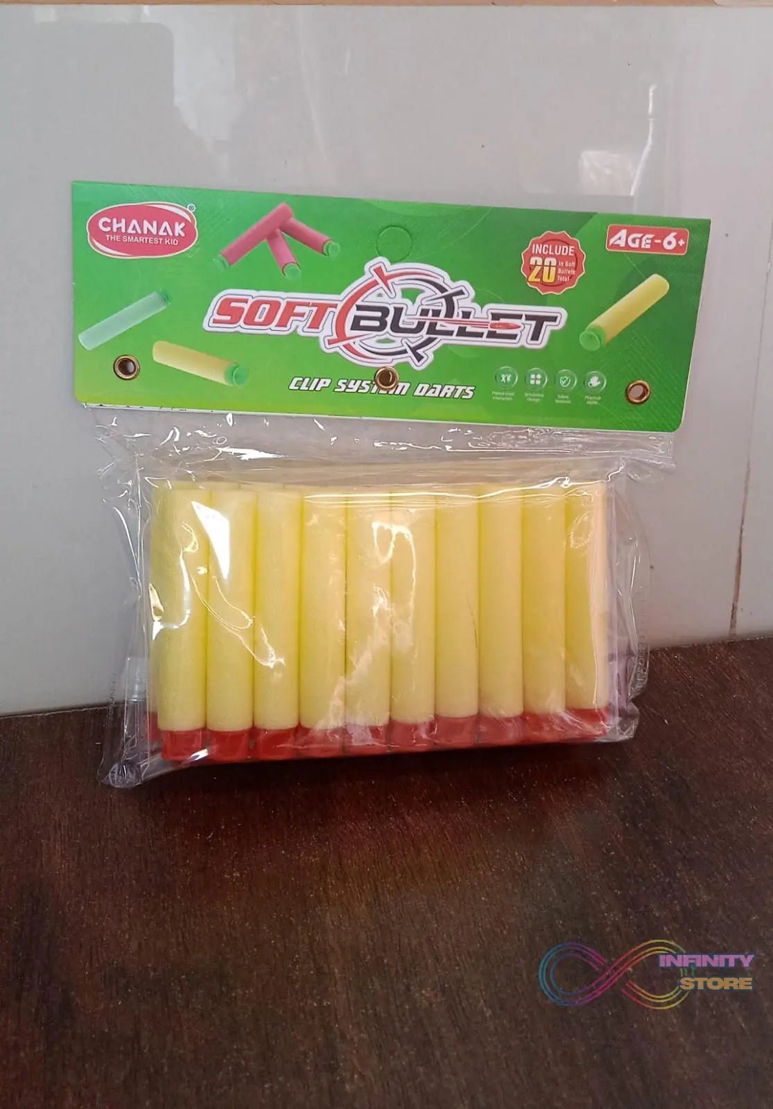 Refill Bullet Darts Soft Round Head Blasters Kids Toy for Gun (20 Pcs Set) - infinityexculsivestore.com