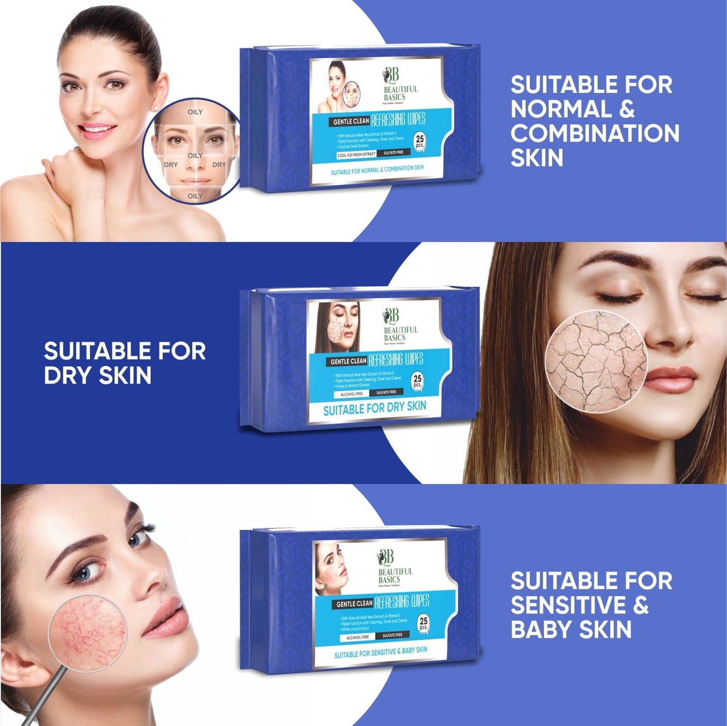Refreshing Wet Wipes for Face | Facial Cleansing | Refreshing & Skin Hydration| Soothing for skin | pH Balance & Alcohol Free | Nourishing with Fruit extract | 25 Wipes - infinityexculsivestore.com