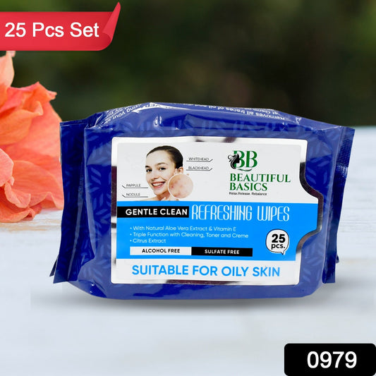 Refreshing Wet Wipes for Face | Facial Cleansing | Refreshing & Skin Hydration| Soothing for skin | pH Balance & Alcohol Free | Nourishing with Fruit extract | 25 Wipes - infinityexculsivestore.com