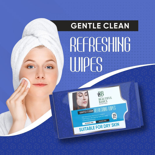 Refreshing Wet Wipes for Face | Facial Cleansing | Refreshing & Skin Hydration| Soothing for skin | pH Balance & Alcohol Free | Nourishing with Fruit extract | 25 Wipes - infinityexculsivestore.com