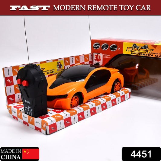 Remote Control Fast Modern Racing Car 3D Light with Go Forward And Backward - infinityexculsivestore.com