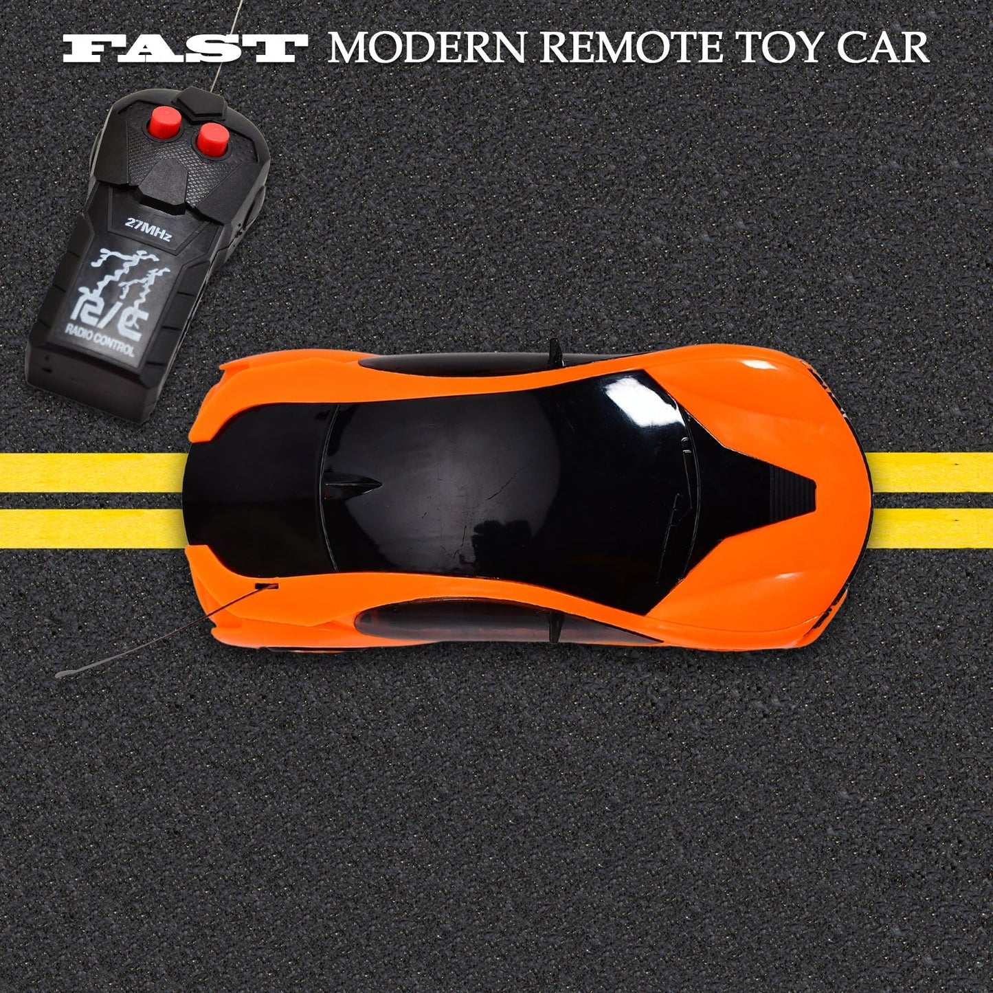 Remote Control Fast Modern Racing Car 3D Light with Go Forward And Backward - infinityexculsivestore.com