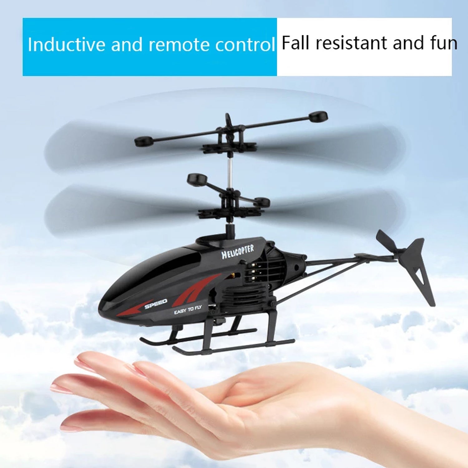 Remote Control Helicopter with USB Chargeable Cable for Boy and Girl Children (Pack of 1) - infinityexculsivestore.com