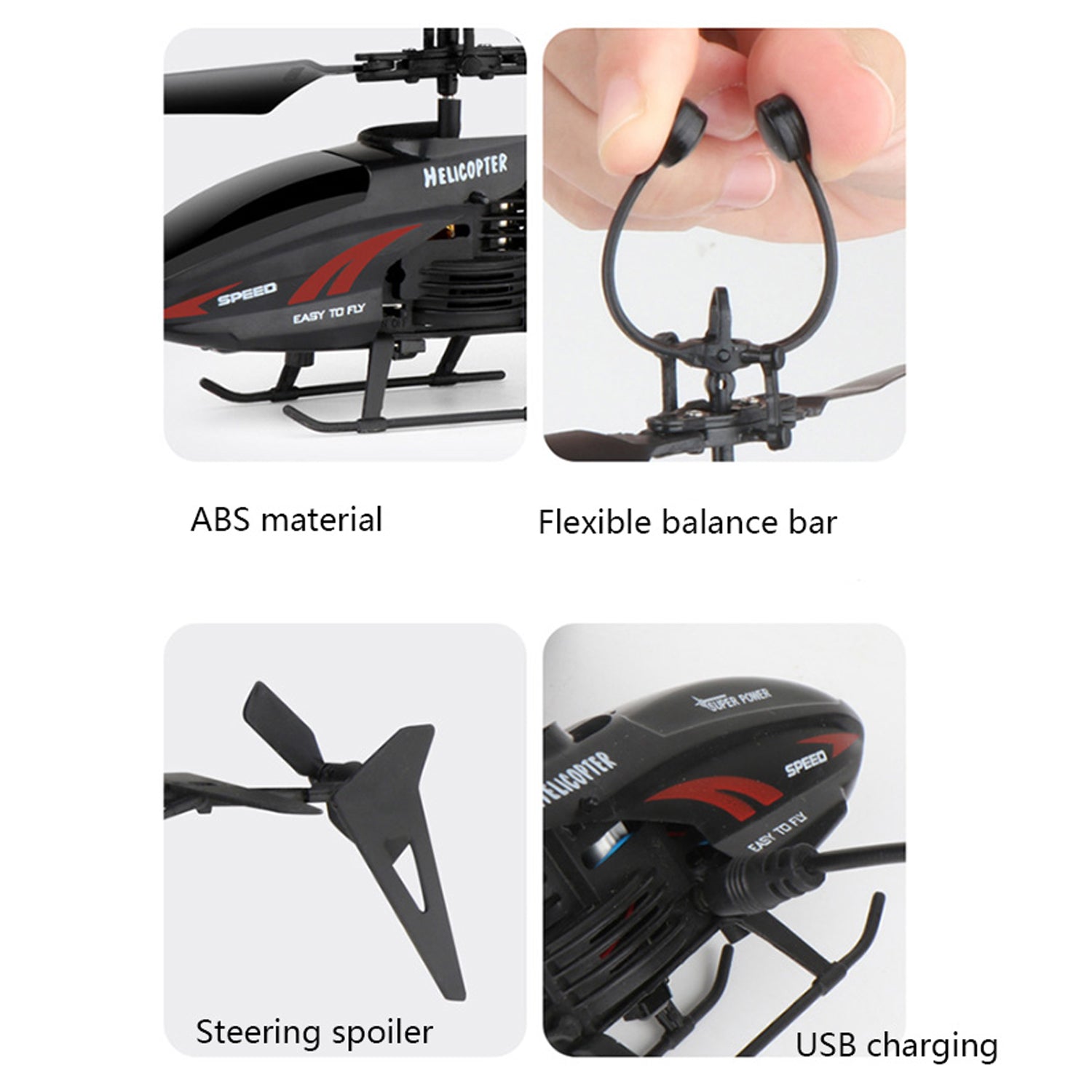 Remote Control Helicopter with USB Chargeable Cable for Boy and Girl Children (Pack of 1) - infinityexculsivestore.com