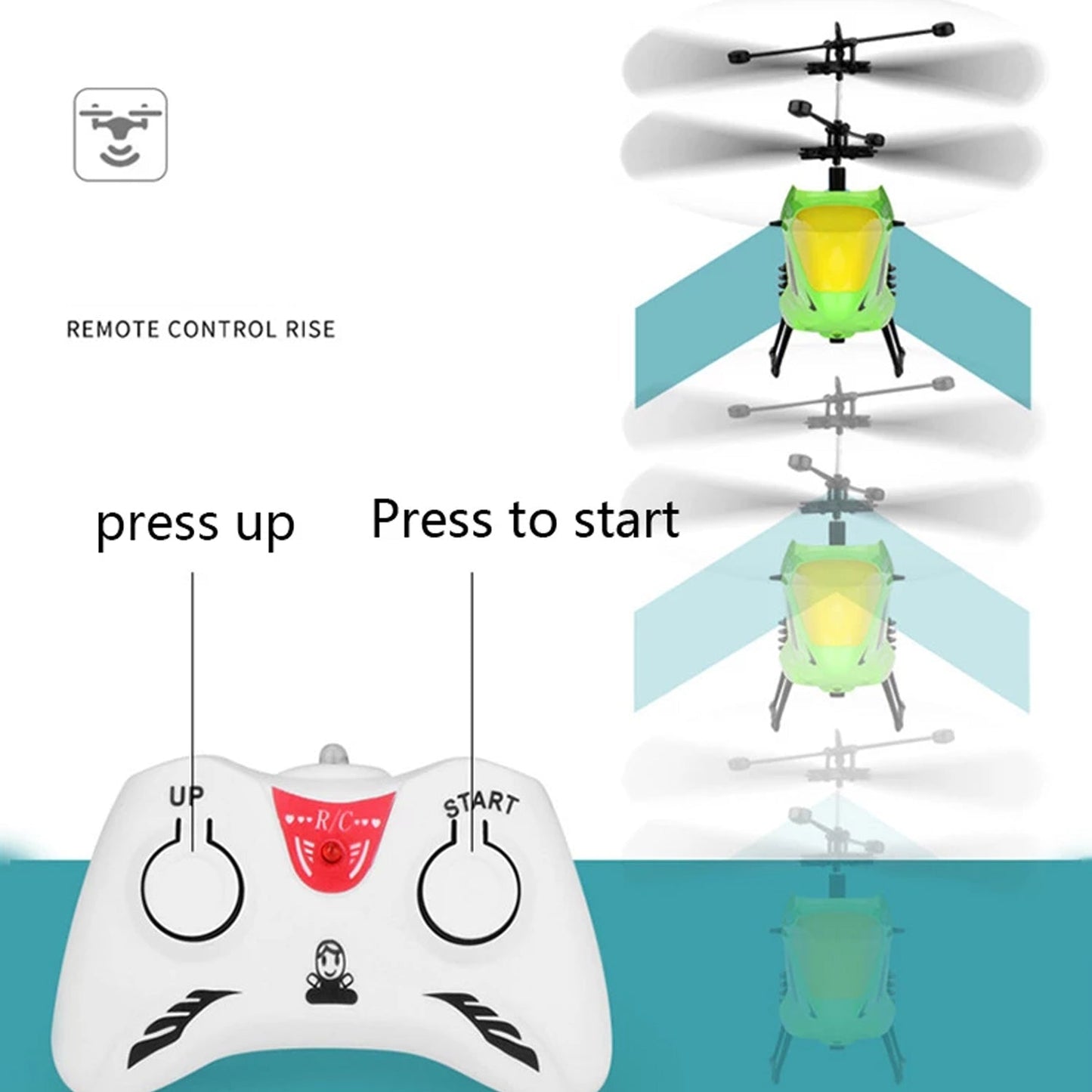 Remote Control Helicopter with USB Chargeable Cable for Boy and Girl Children (Pack of 1) - infinityexculsivestore.com