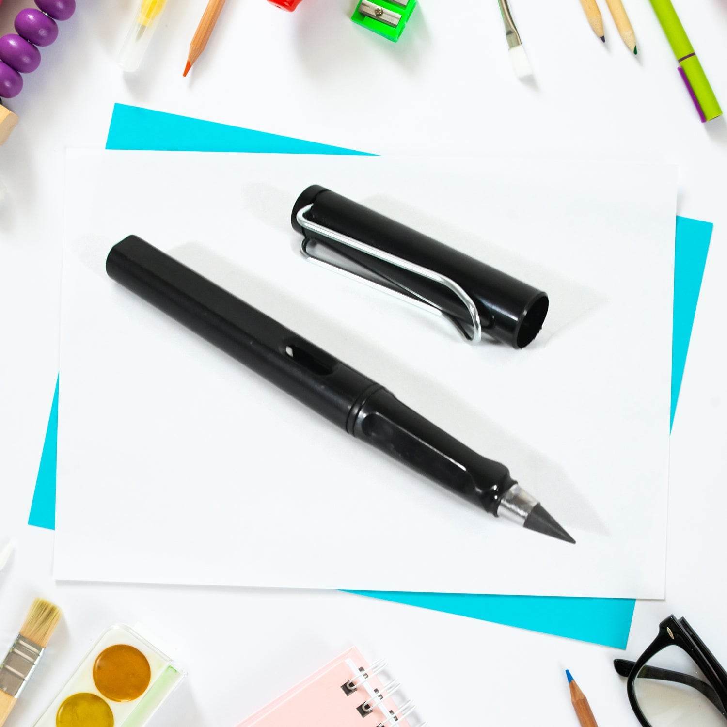 2In1 Everlasting Pencil Replaceable Head With Eraser, Inkless Pencils Eternal, Infinite Pencil, Portable Everlasting Pencil Reusable Erasable, Magic Pencils for Kids Painting Stationary (12 Pcs Set) - infinityexculsivestore.com