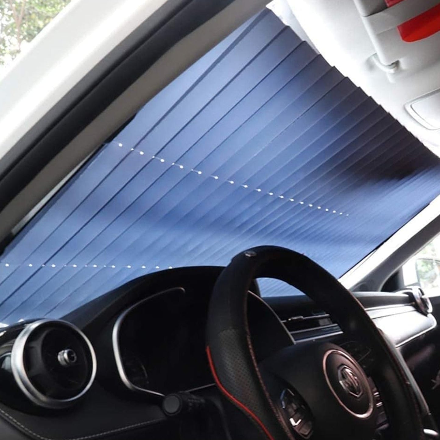 Retractable Long Foldable Windshield Sun Shade for Car (1 Set) - infinityexculsivestore.com