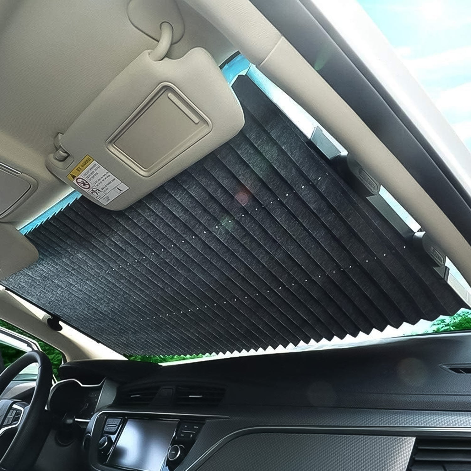 Retractable Long Foldable Windshield Sun Shade for Car (1 Set) - infinityexculsivestore.com