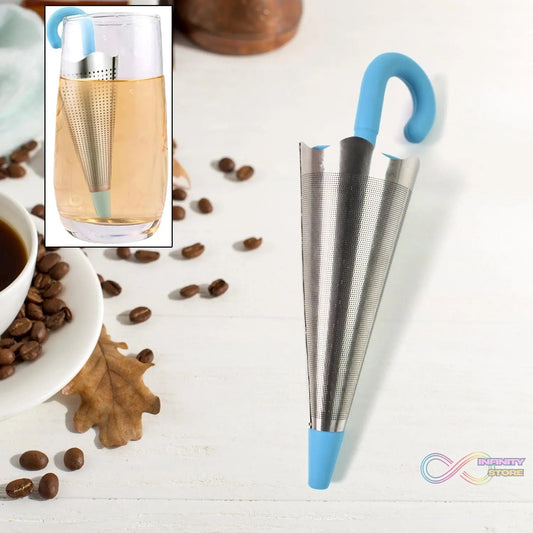 Reusable Cute Umbrella Tea Strainer Without Tray / Stand (1 Pc / Mix Color) - infinityexculsivestore.com