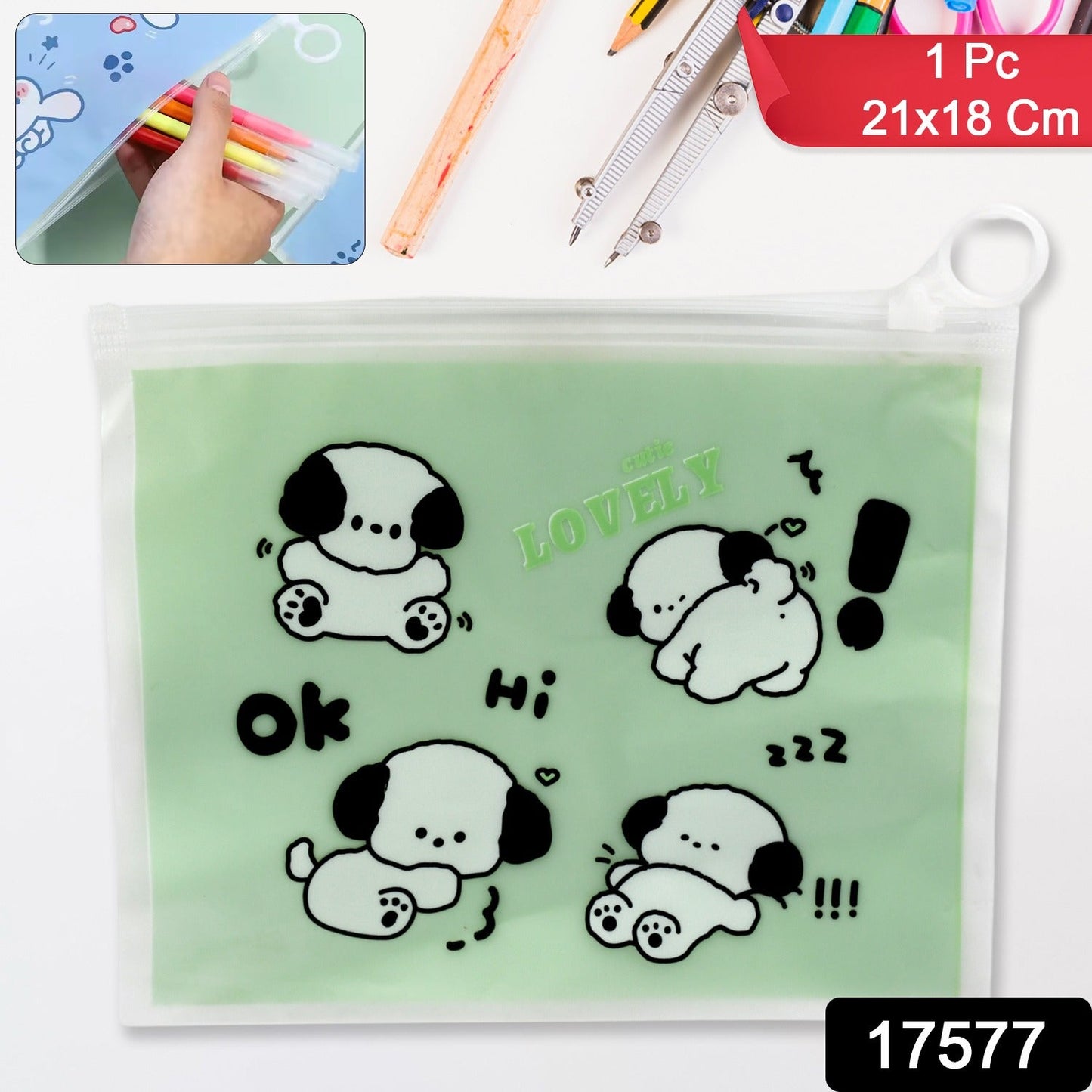 Reusable Multipurpose Pouch Pen Stationary Case Travel, Boys & Girls Pouch with Zip for Travel, School, Stationary (1 Pc/ Mix Design) - infinityexculsivestore.com