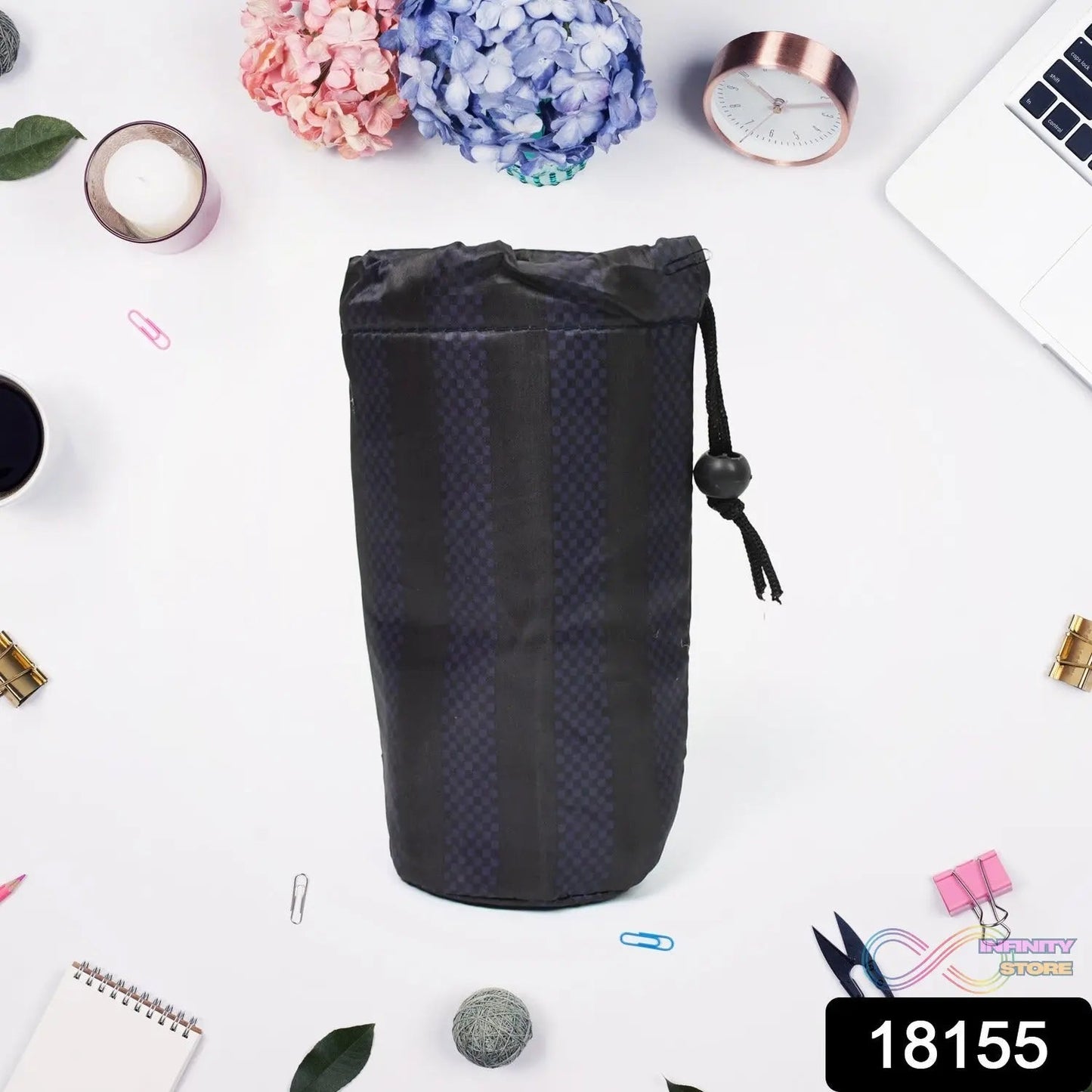 Reusable Multipurpose Washable Rope Pouch Pen Pencil Stationary Case Travel (1 Pc) - infinityexculsivestore.com