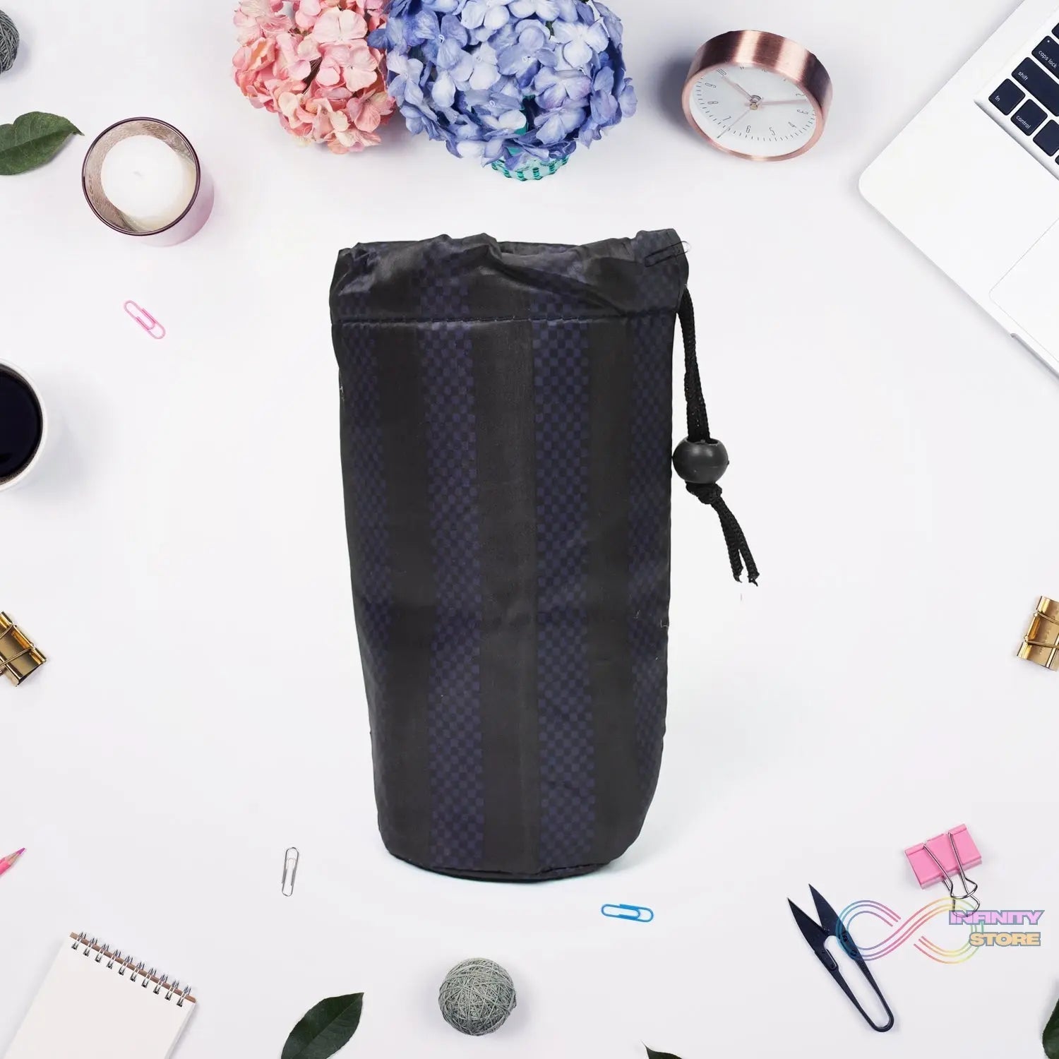 Reusable Multipurpose Washable Rope Pouch Pen Pencil Stationary Case Travel (1 Pc) - infinityexculsivestore.com