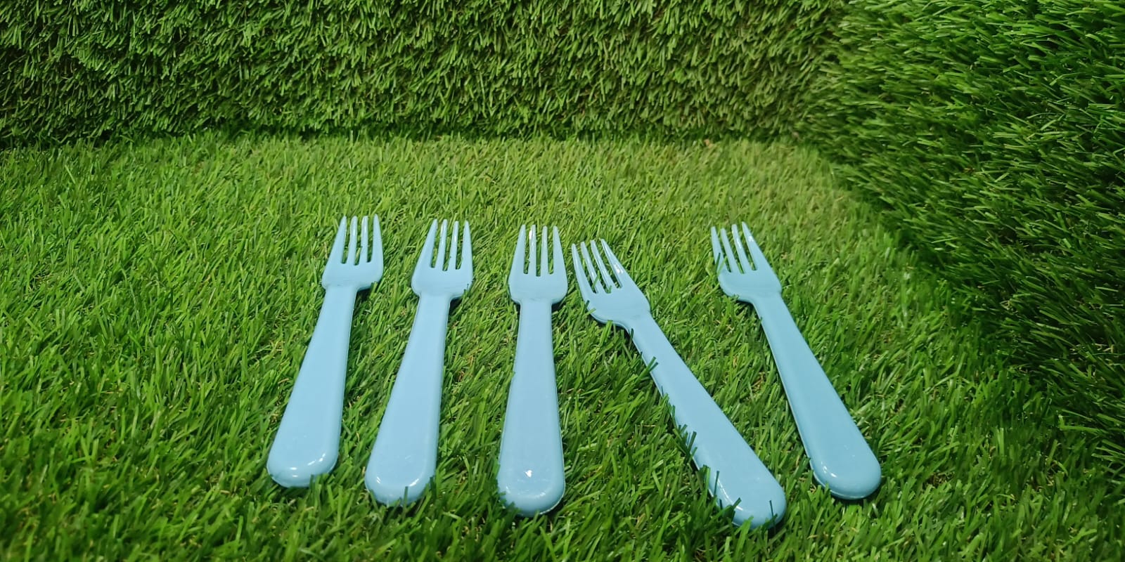 Reusable Premium Heavy Weight Plastic Forks, Party Supplies, One Size, plastic 5pc Serving Fork Set for kitchen, Travel, Home (5pc) - infinityexculsivestore.com