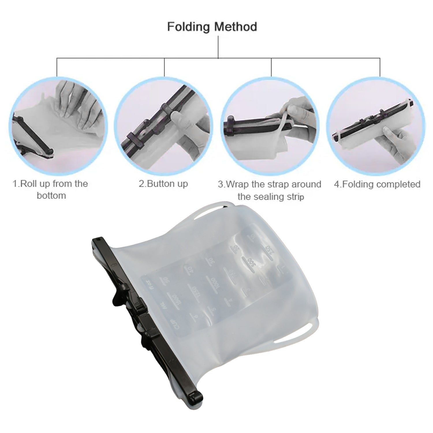 Reusable Silicone Food Storage Bag Set Leakproof Lock Reusable Flat Bottom Freezer Bags, Sandwich Bags, Silicone Food Grade Kids Snack Bags, BPA Free Microwave Safe (1 Pc) - infinityexculsivestore.com