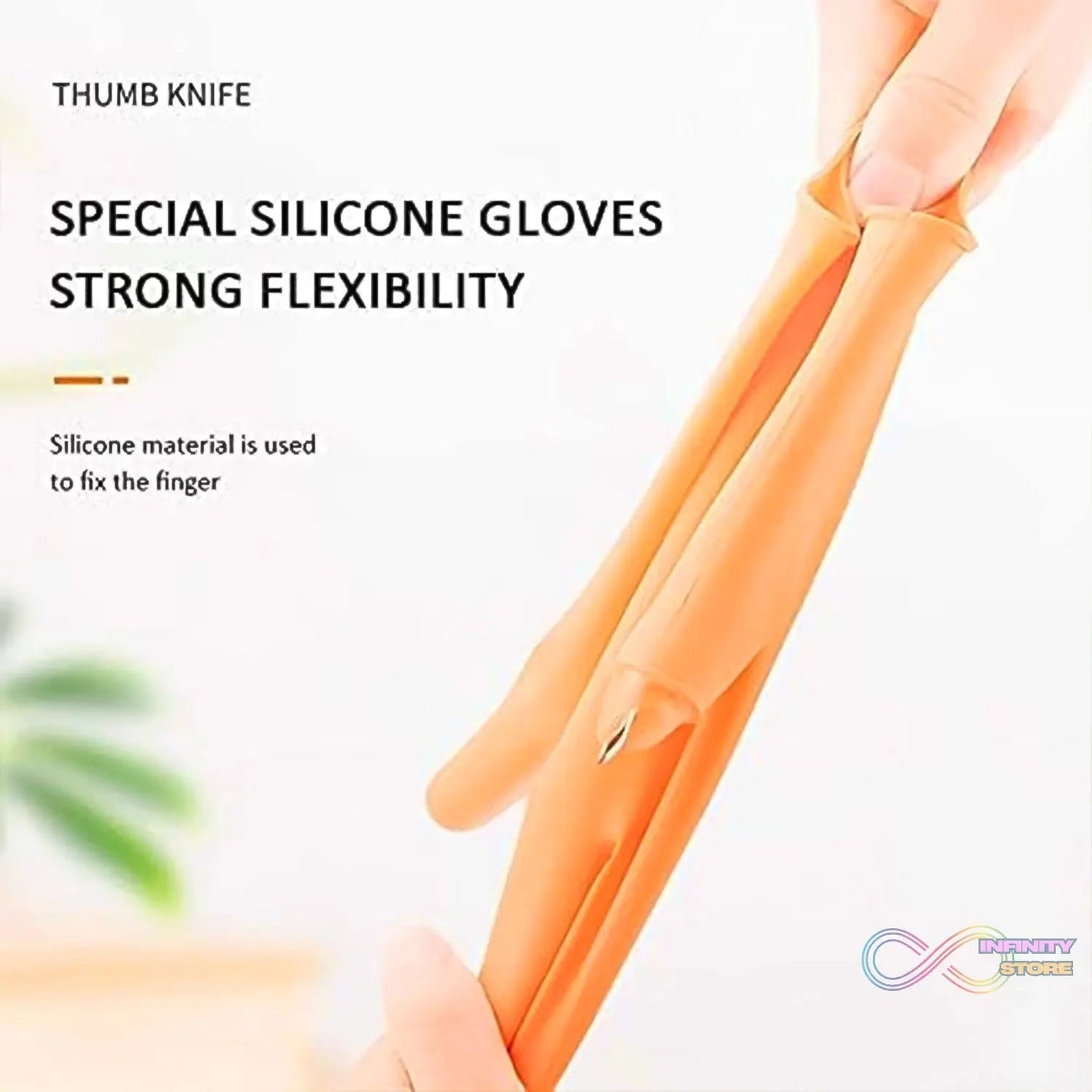 Right - Handed Silicone Thumb Cutter Gloves (1Pc) - infinityexculsivestore.com