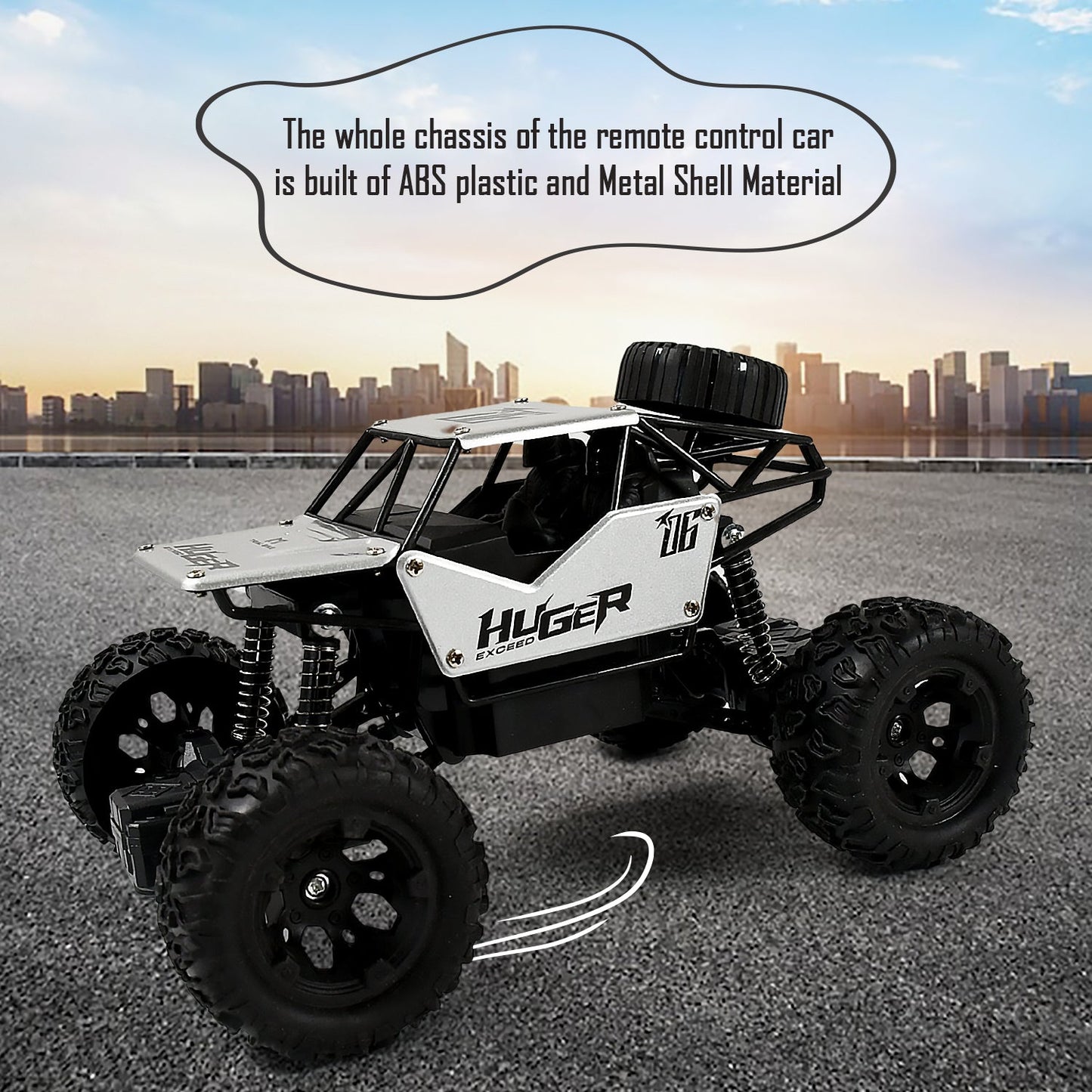 Rock Crawler Monster RC Truck All Terrain Stunt Racing Car Rechargeable Indoor Outdoor Toy Car - infinityexculsivestore.com