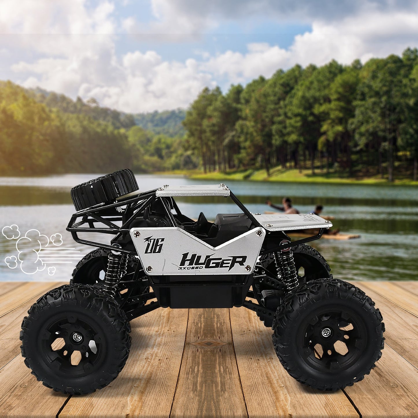 Rock Crawler Monster RC Truck All Terrain Stunt Racing Car Rechargeable Indoor Outdoor Toy Car - infinityexculsivestore.com