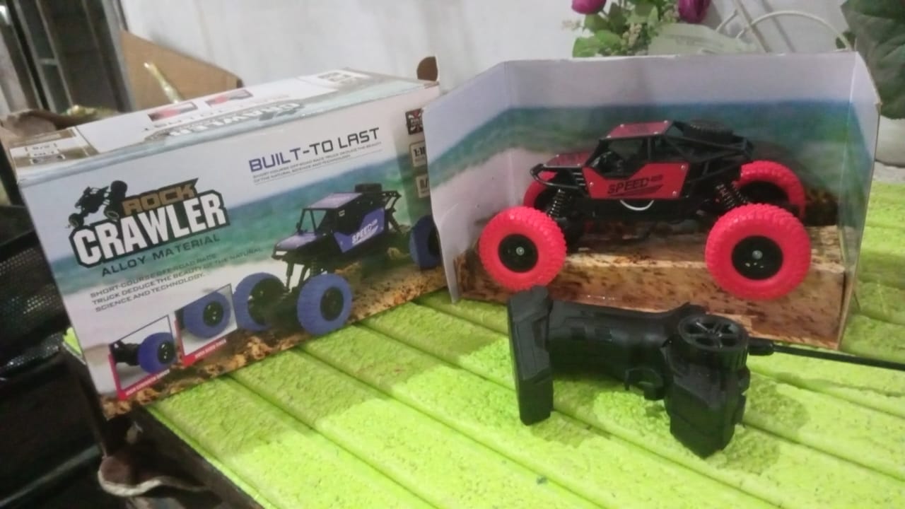 Rock Crawler Monster RC Truck All Terrain Stunt Racing Car Rechargeable Indoor Outdoor Toy Car - infinityexculsivestore.com