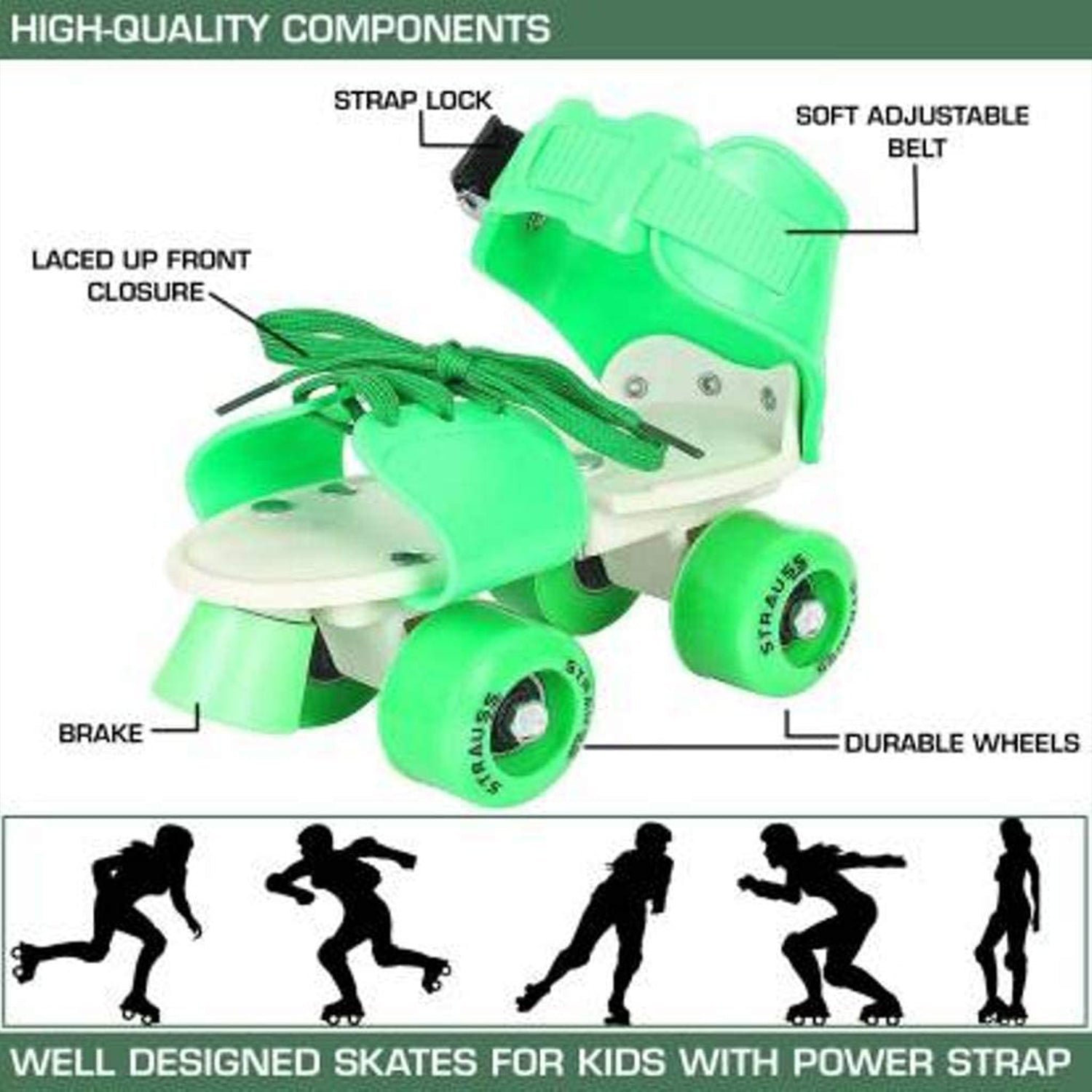 Roller Skates for Kids, Very Adjustable & Comfortable to Use / Roller Skate, Skating / (Pair of 1)  - infinityexculsivestore.com