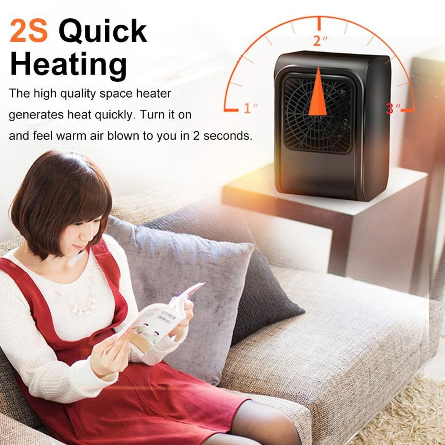 Room Heater 220V Brown Box Heater For Office & Bedroom Use Heater - infinityexculsivestore.com