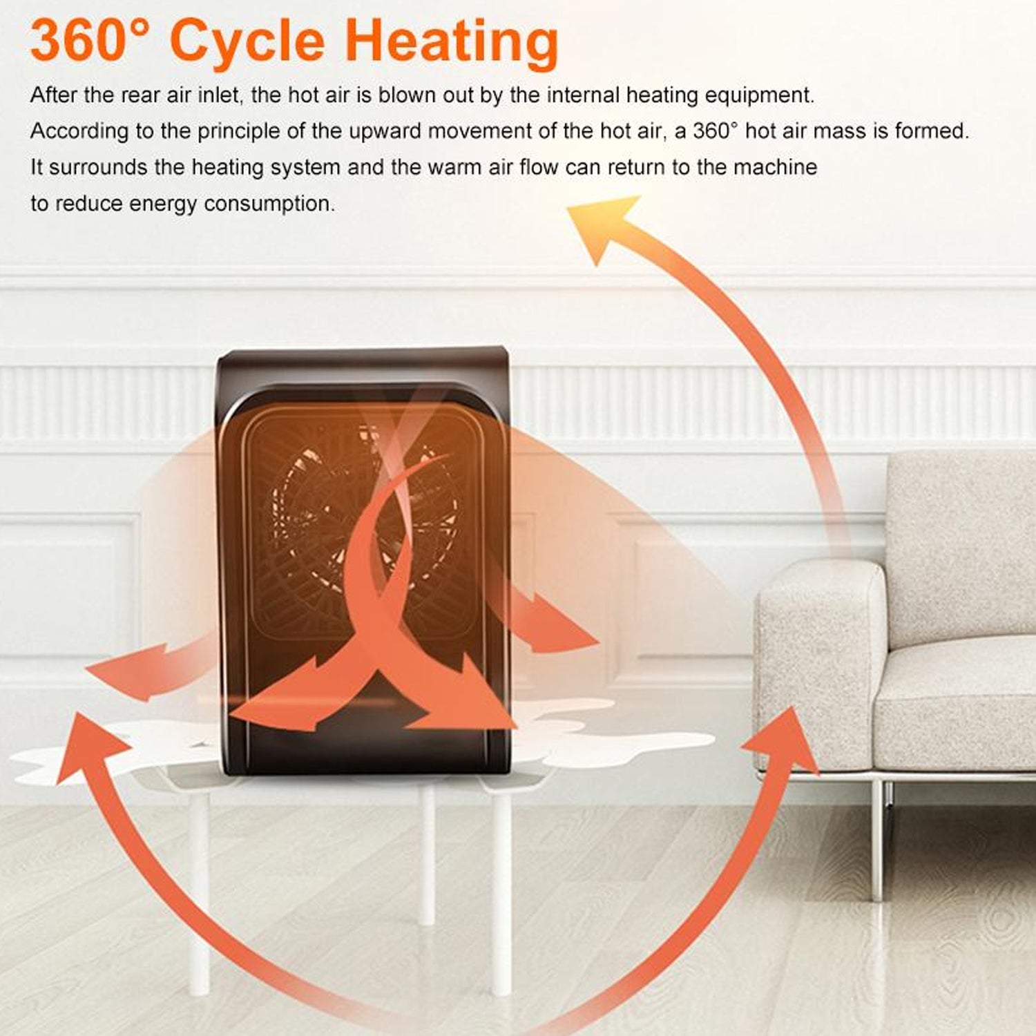 Room Heater 220V Brown Box Heater For Office & Bedroom Use Heater - infinityexculsivestore.com