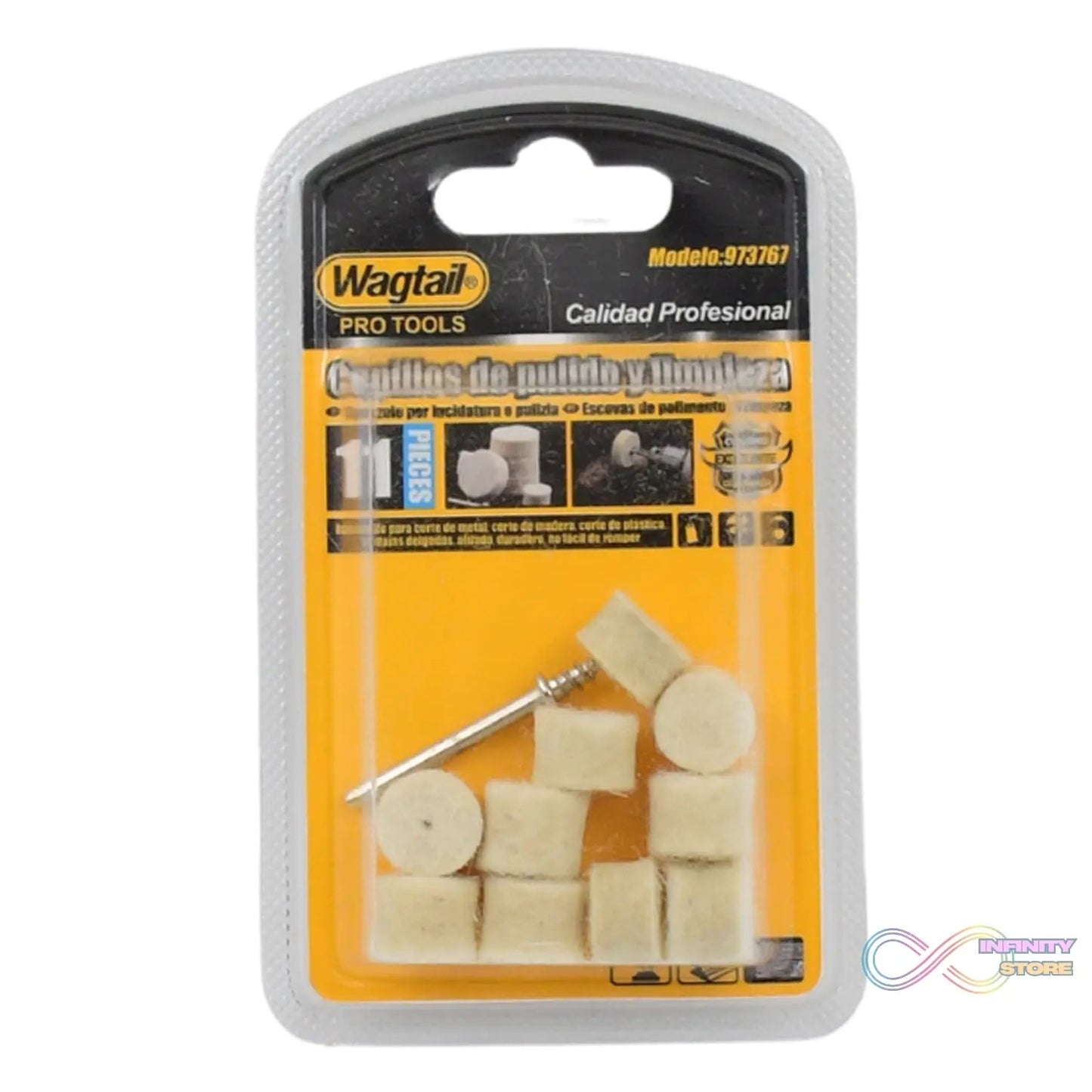 Rotary Tool Accessory Wool Felt Polishing Pad Felt (11 Pcs Set) - infinityexculsivestore.com