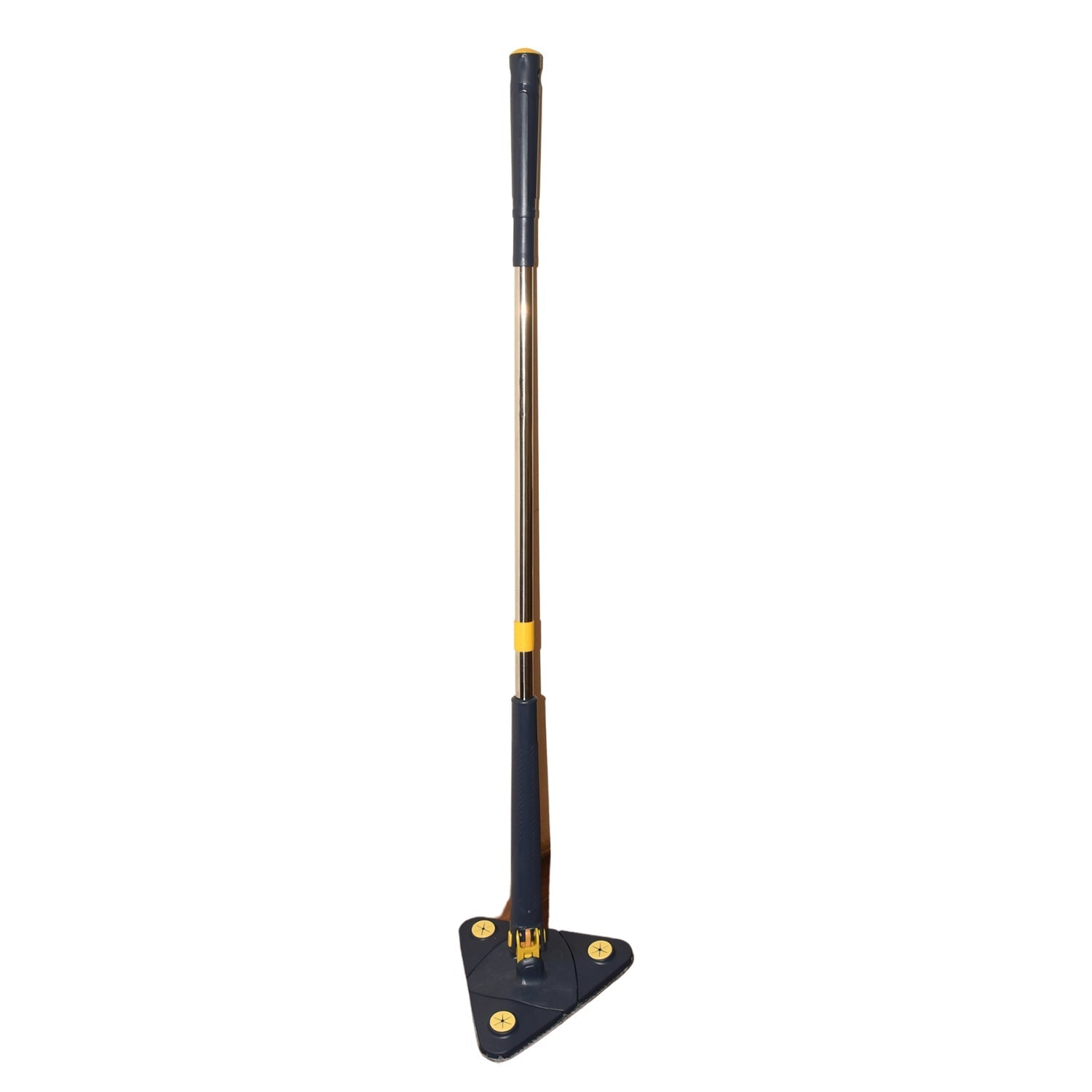 Rotatable Adjustable Triangle Cleaning Mop Triangle Mop with Stainless Steel Long Handle Push - Pull Squeezing Cleaning Mop Dry & Wet Mop for Floor Windows (1 Pc) - infinityexculsivestore.com