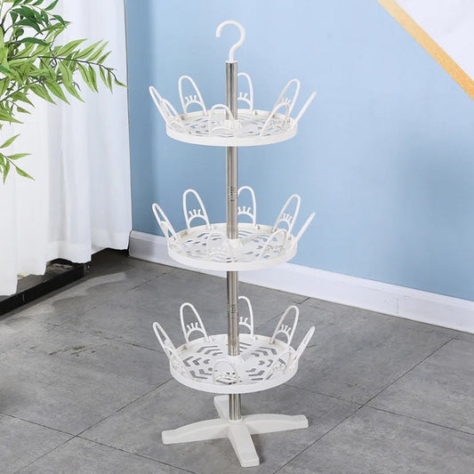 Rotating Shoe Rack, 3 Layer/ 3 Tier Rotating Shoe Rack (1 Pc) - infinityexculsivestore.com